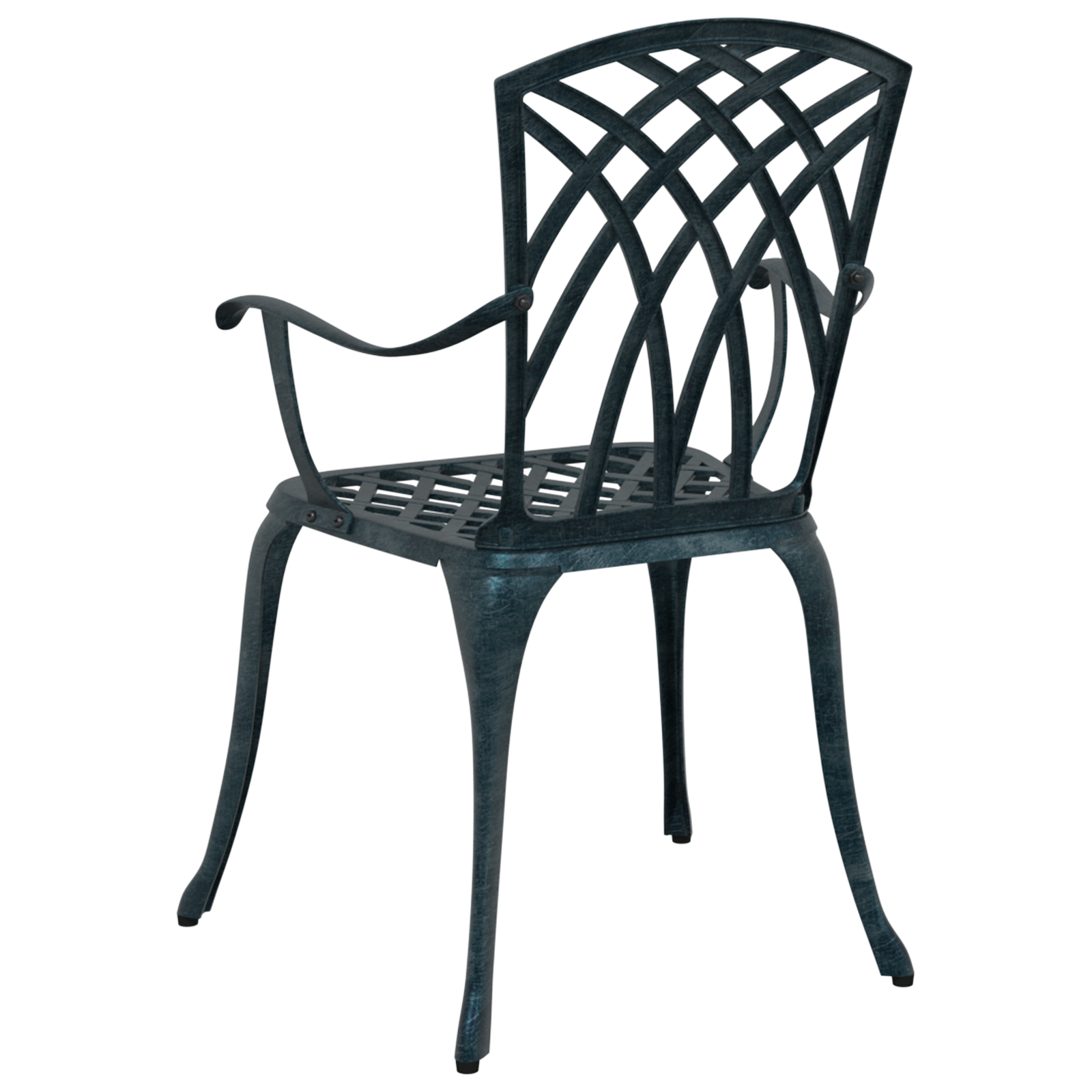 Garden Chairs 2 pcs Green Cast Aluminium - Image 6