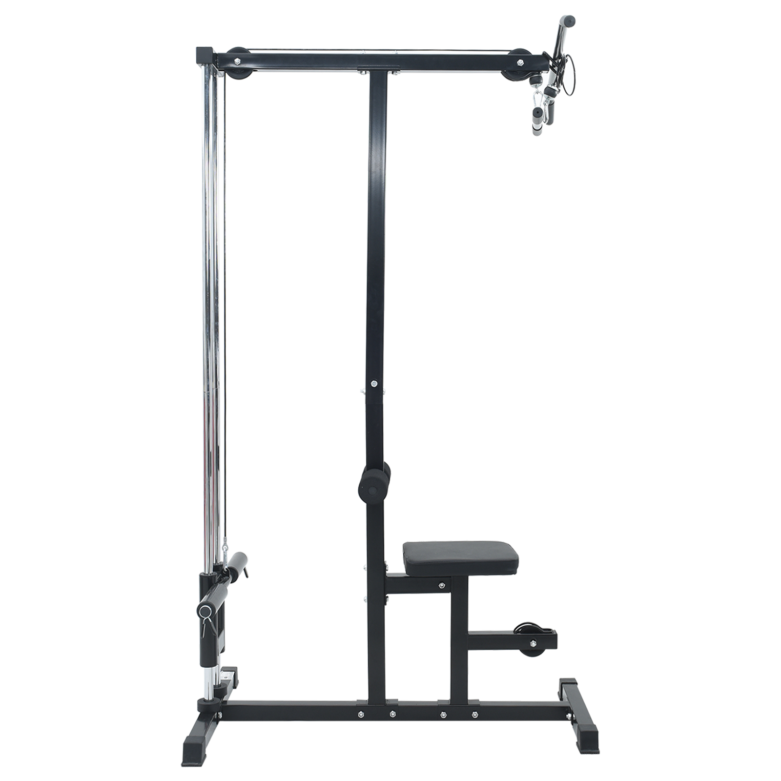 Lat Pulldown Machine with Adjustable Seat 80 kg Loadable Steel - Image 4