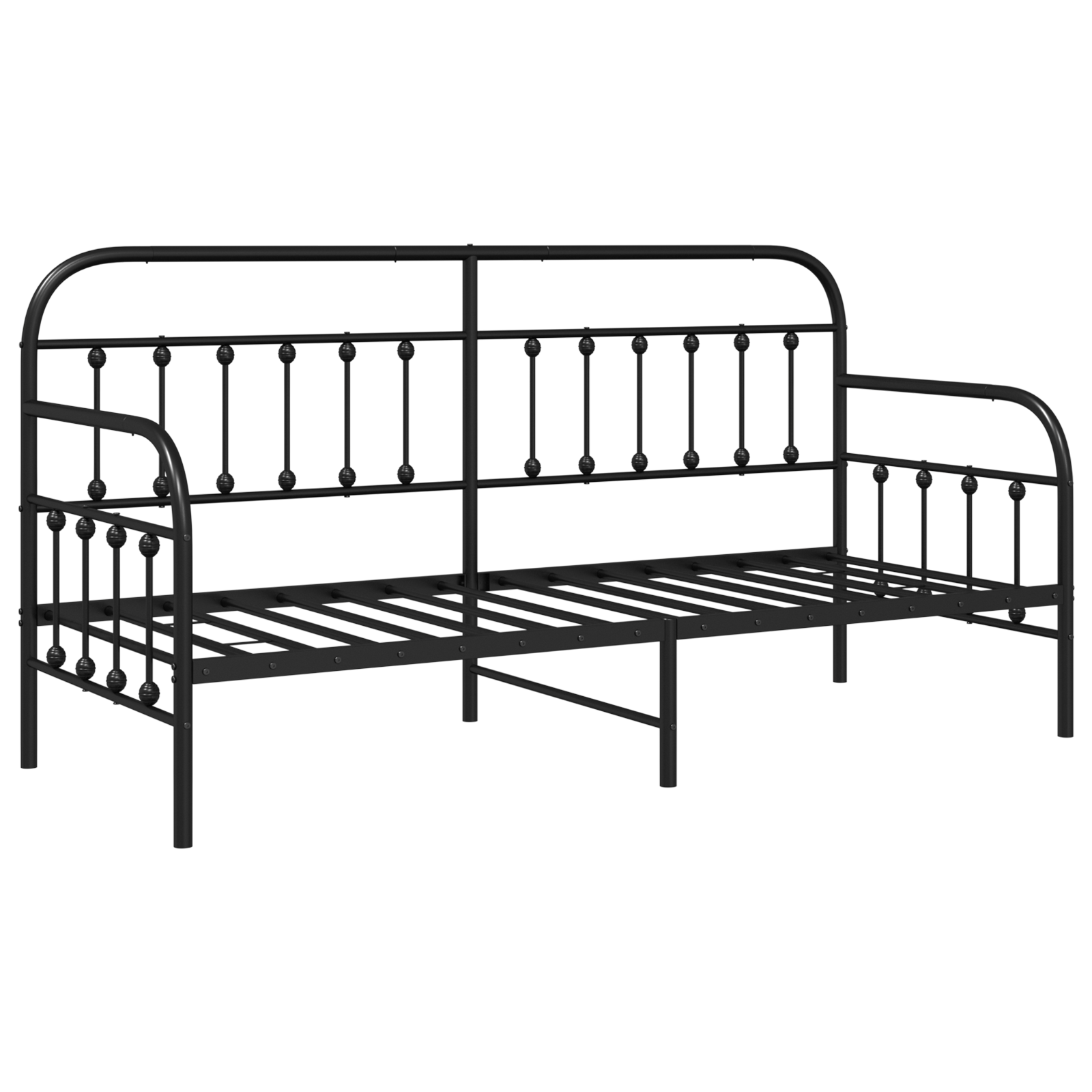 Dienos lovos rėmas Juodas 75x190 cm Plienas - Image 3