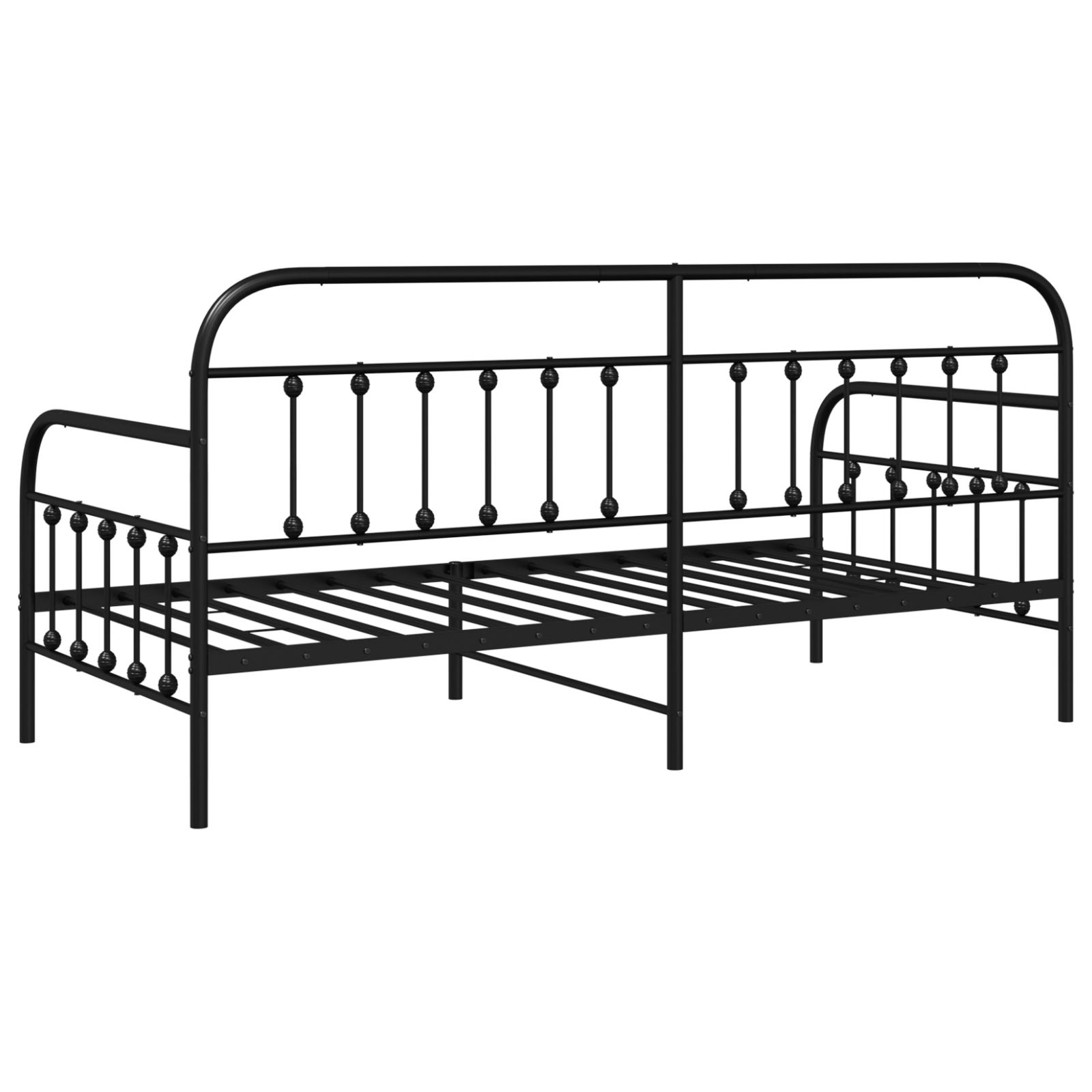Daybed Frame Black 90x200 cm Steel - Image 8