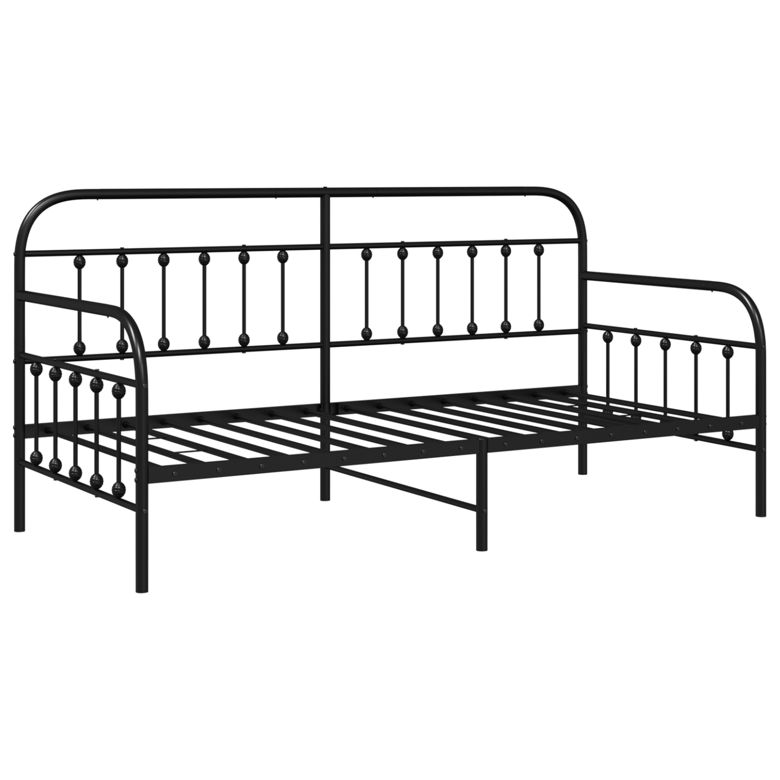 Daybed Frame Black 107x203 cm Steel - Image 3