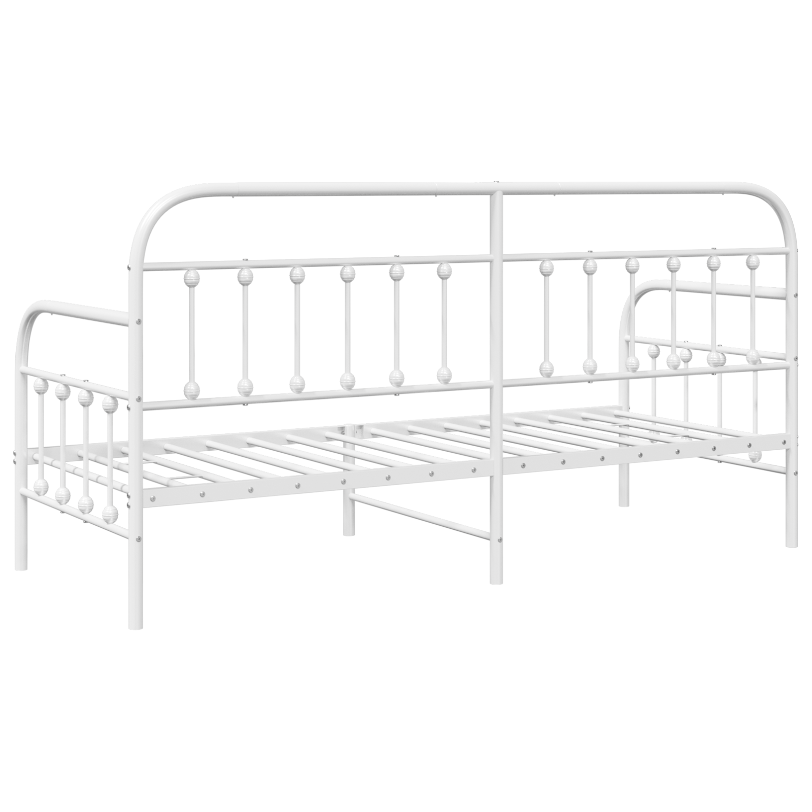 Beds & Bed Frames White Metal 80 x 200 cm Durable Bed Frame - Image 8