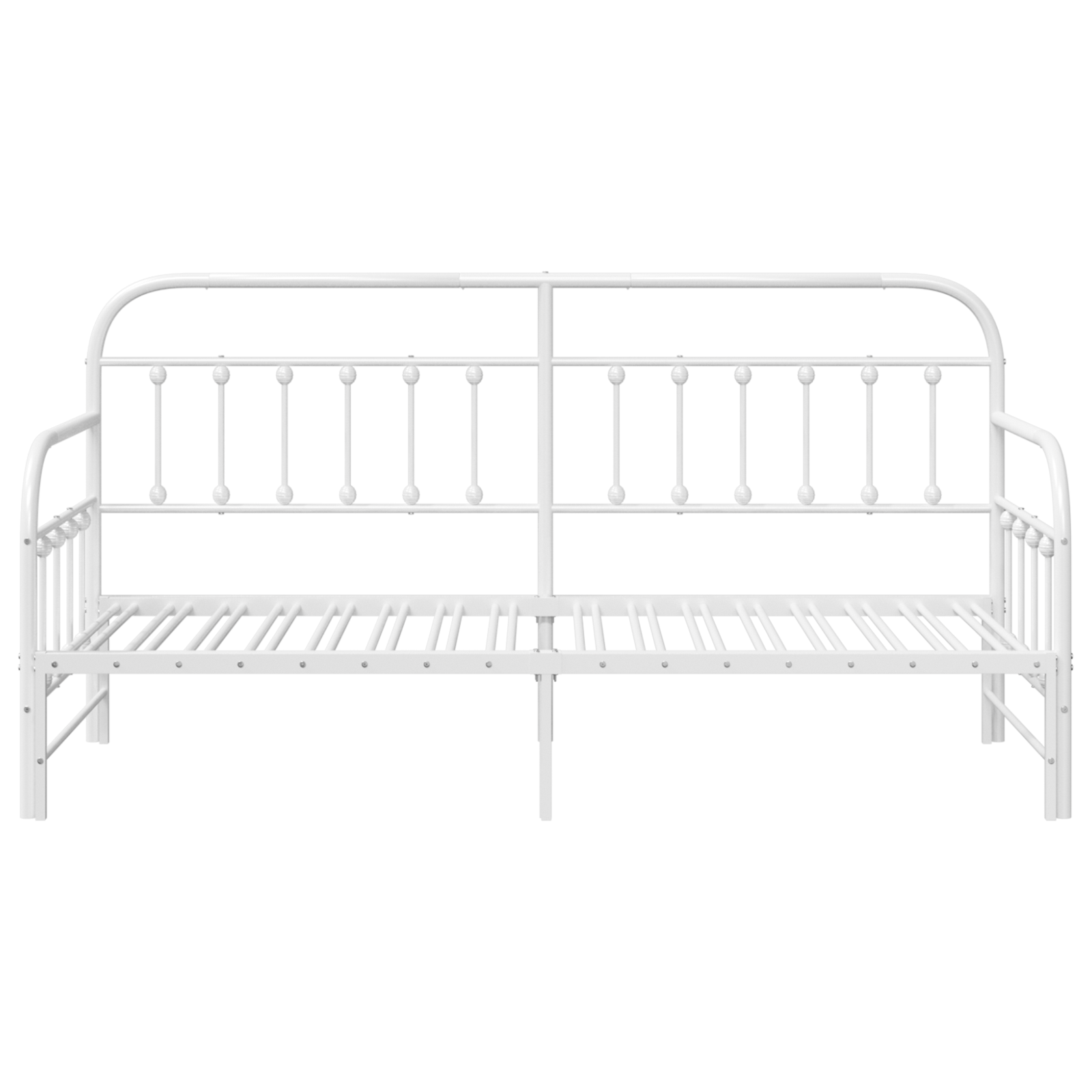 Dienos lovos rėmas su čiužiniu Baltas 75x190 cm Plienas - Image 6