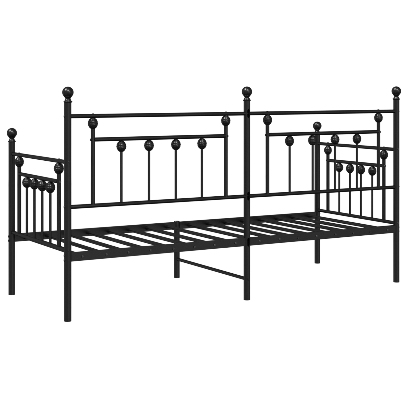 Beds & Bed Frames Black Metal 75 x 190 cm Black Bed Frame - Image 8
