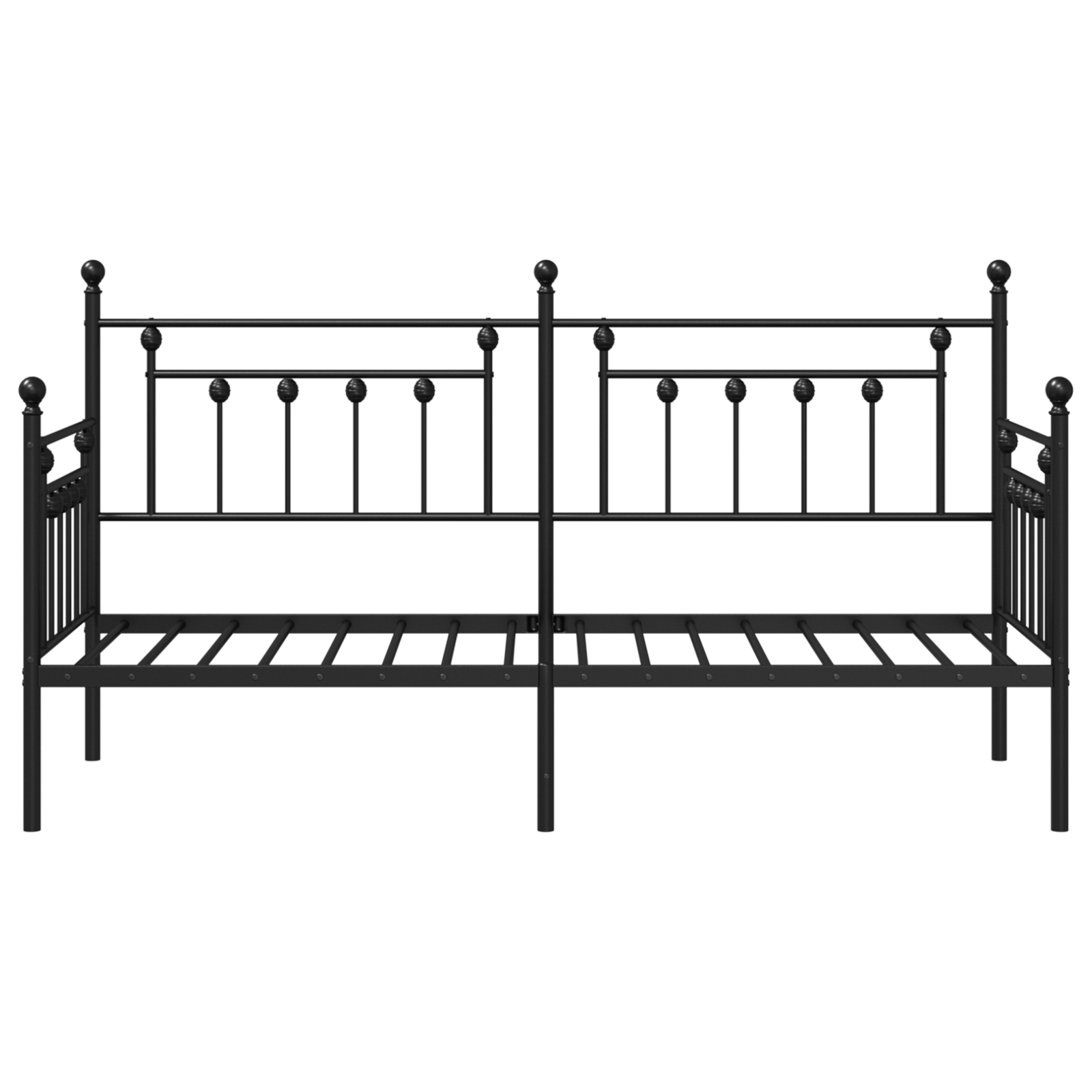 Beds & Bed Frames Black Metal 75 x 190 cm Black Bed Frame - Image 6