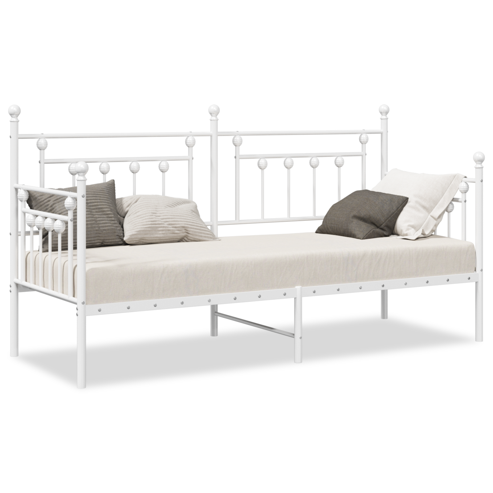 Daybed Frame White 80x200 cm Steel - Image 4