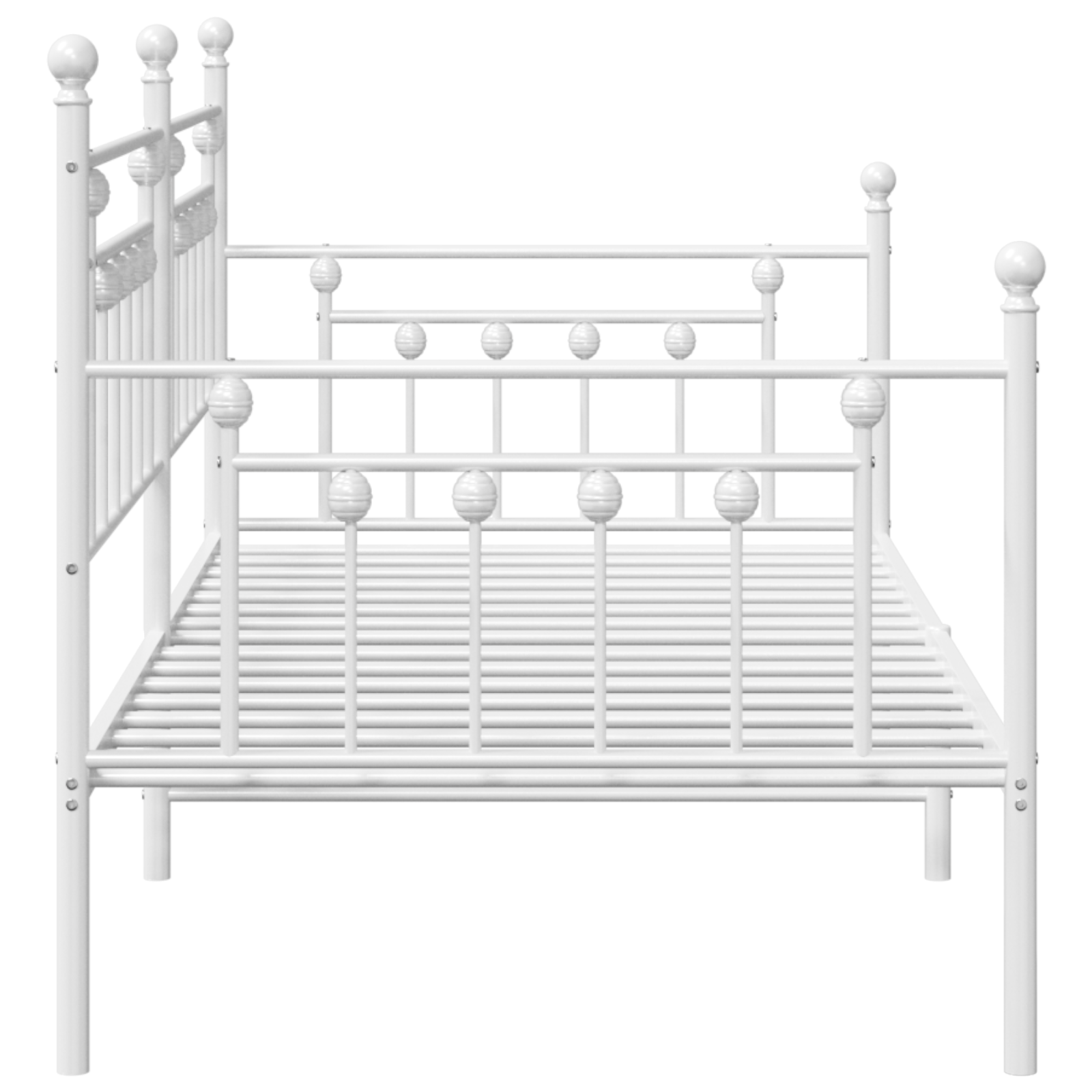 Daybed Frame White 100x200 cm Steel - Image 7