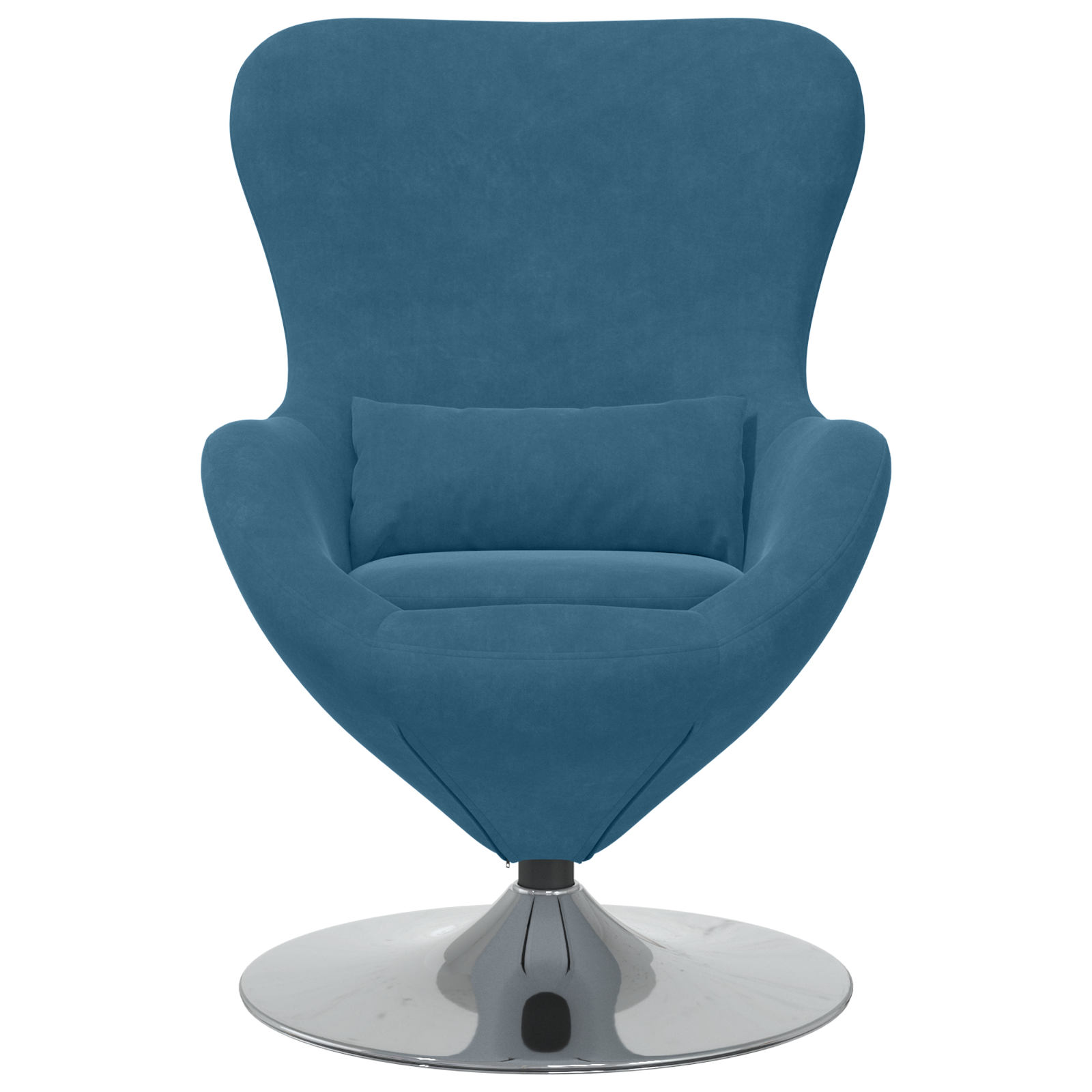 Egg Chair Blue Velvet - Image 4