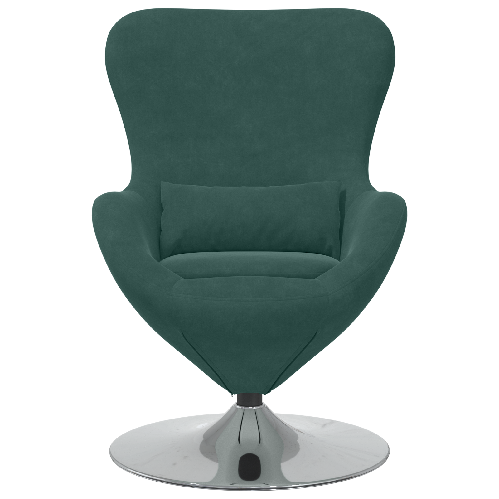 Egg Chair Dark Green Velvet - Image 4
