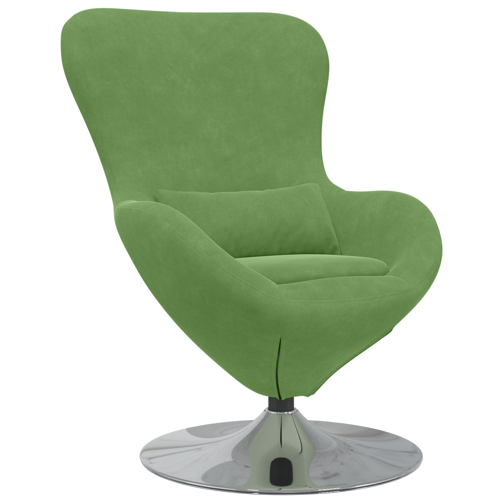 Egg Chair Light Green Velvet - Image 2