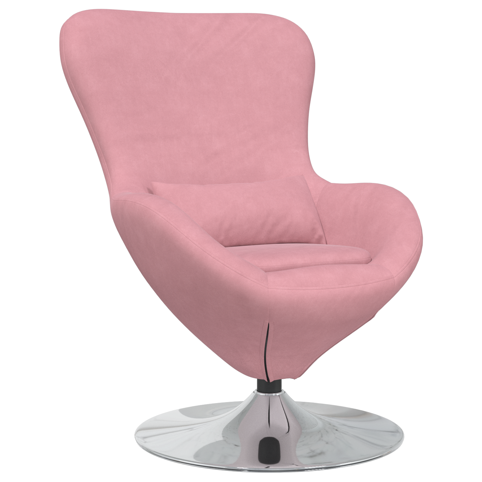 Egg Chair Pink Velvet - Image 2