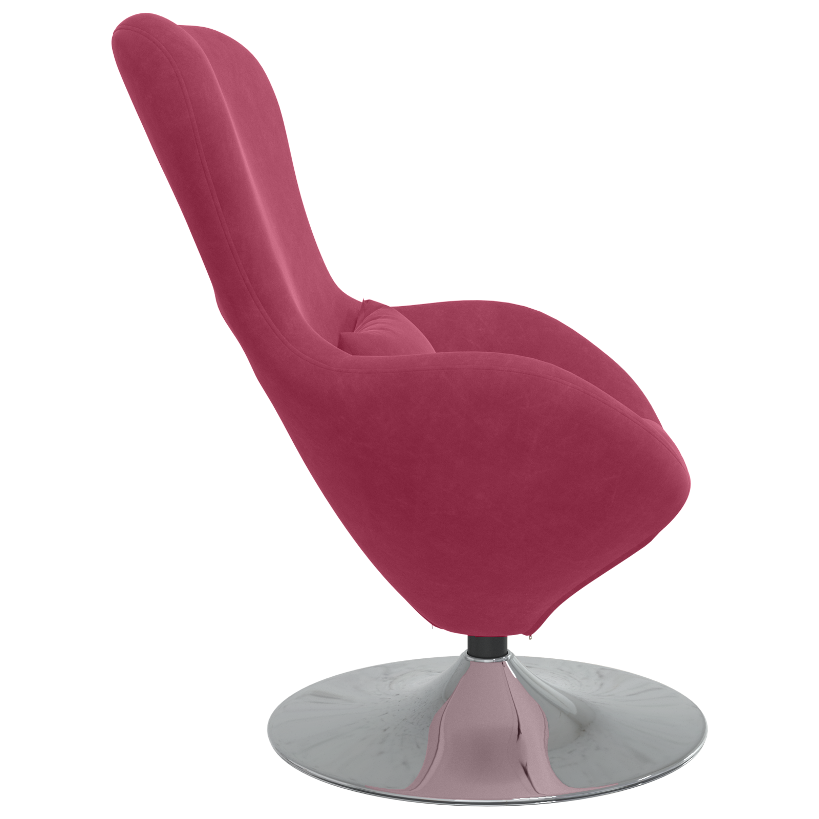 Egg Chair Wine Red Velvet - Image 5
