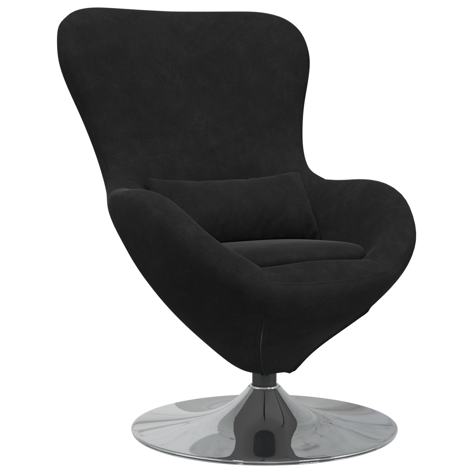 Egg Chair Black Velvet - Image 2
