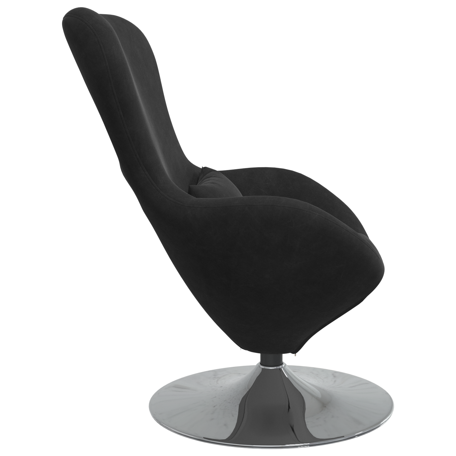 Egg Chair Black Velvet - Image 5
