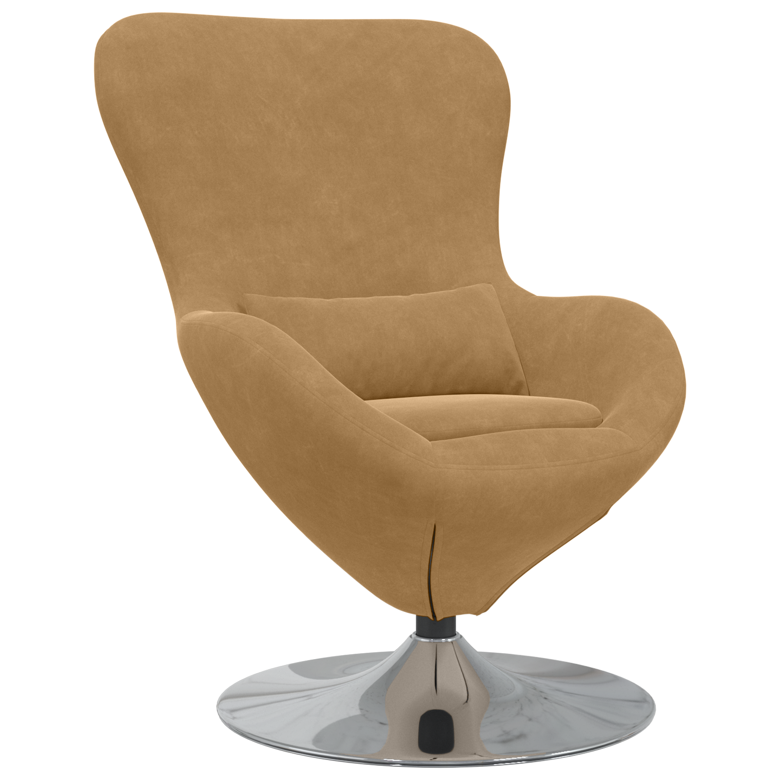 Egg Chair Brown Velvet - Image 2