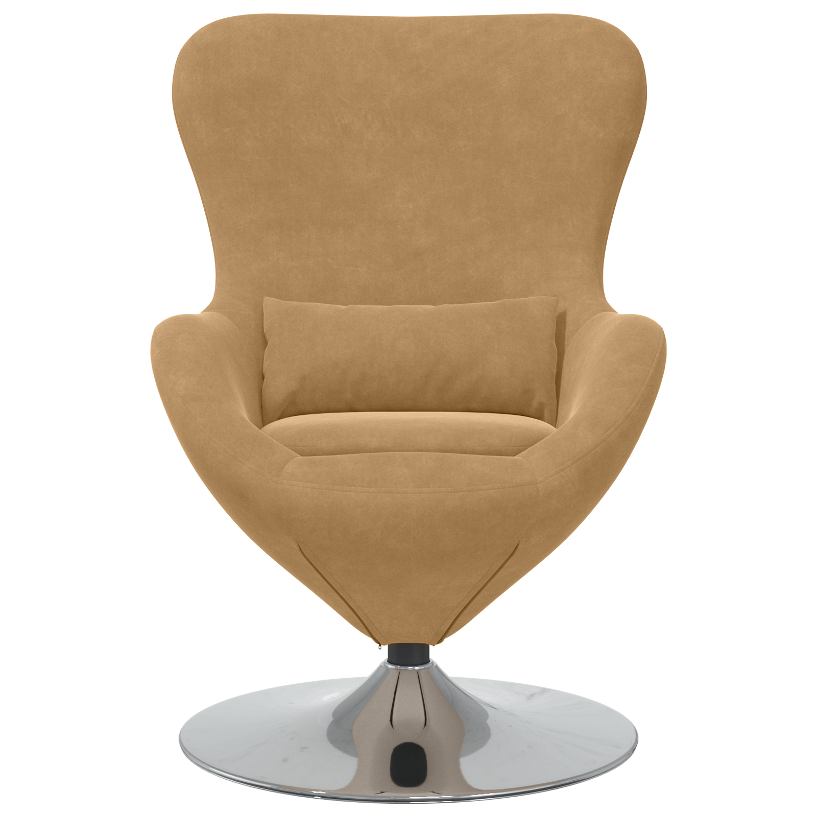 Egg Chair Brown Velvet - Image 4