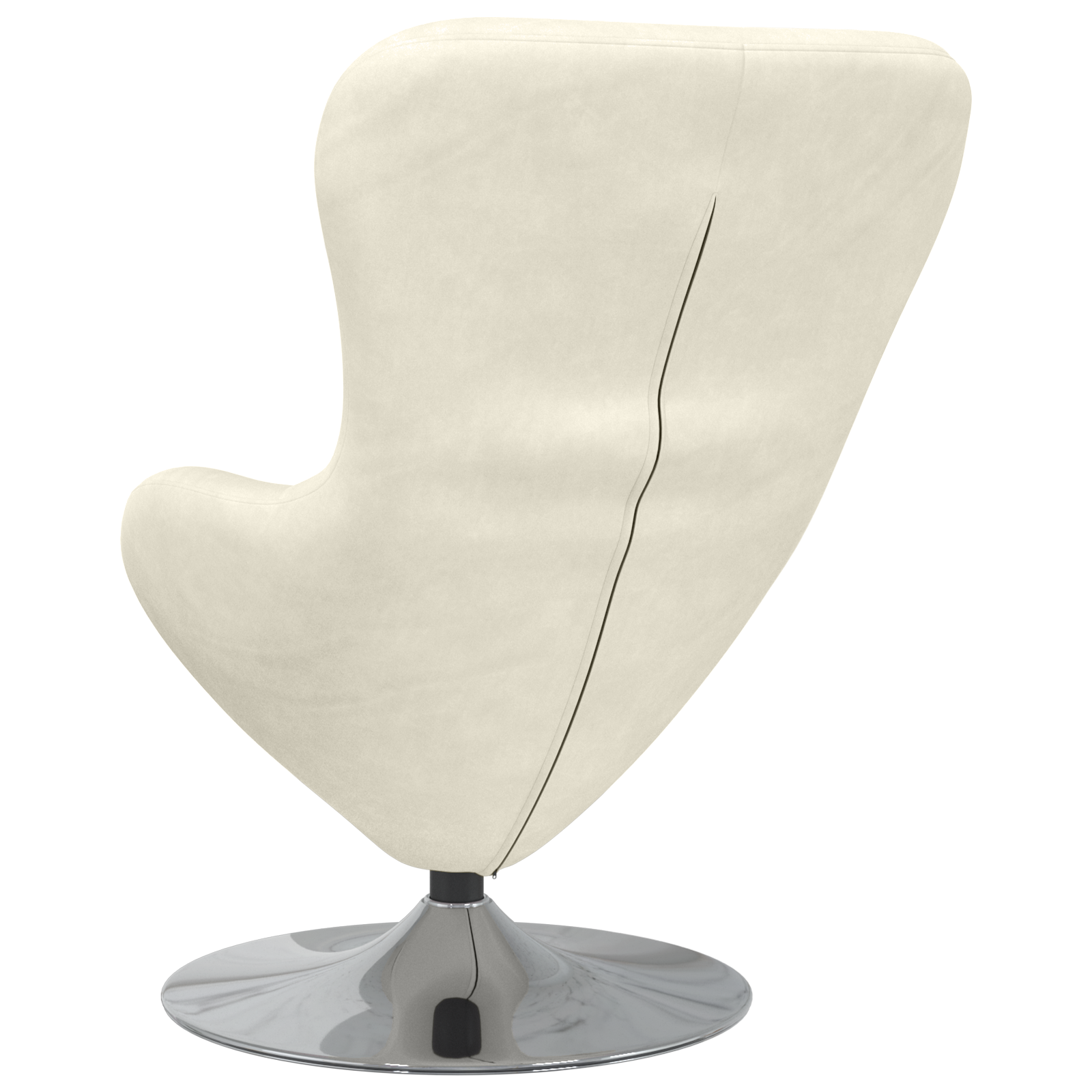 Egg Chair Cream Velvet - Image 6