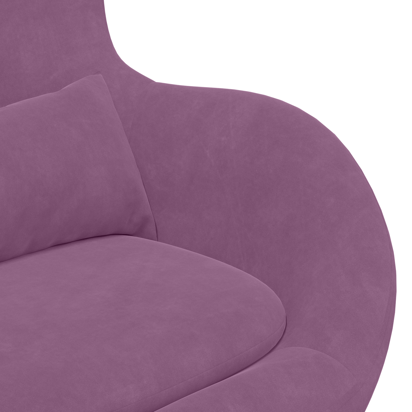 Egg Chair Purple Velvet - Image 7