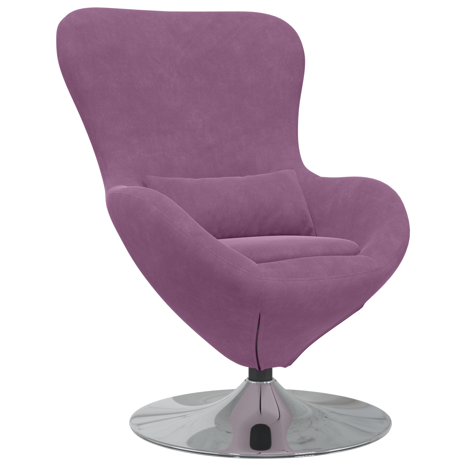 Egg Chair Purple Velvet - Image 2