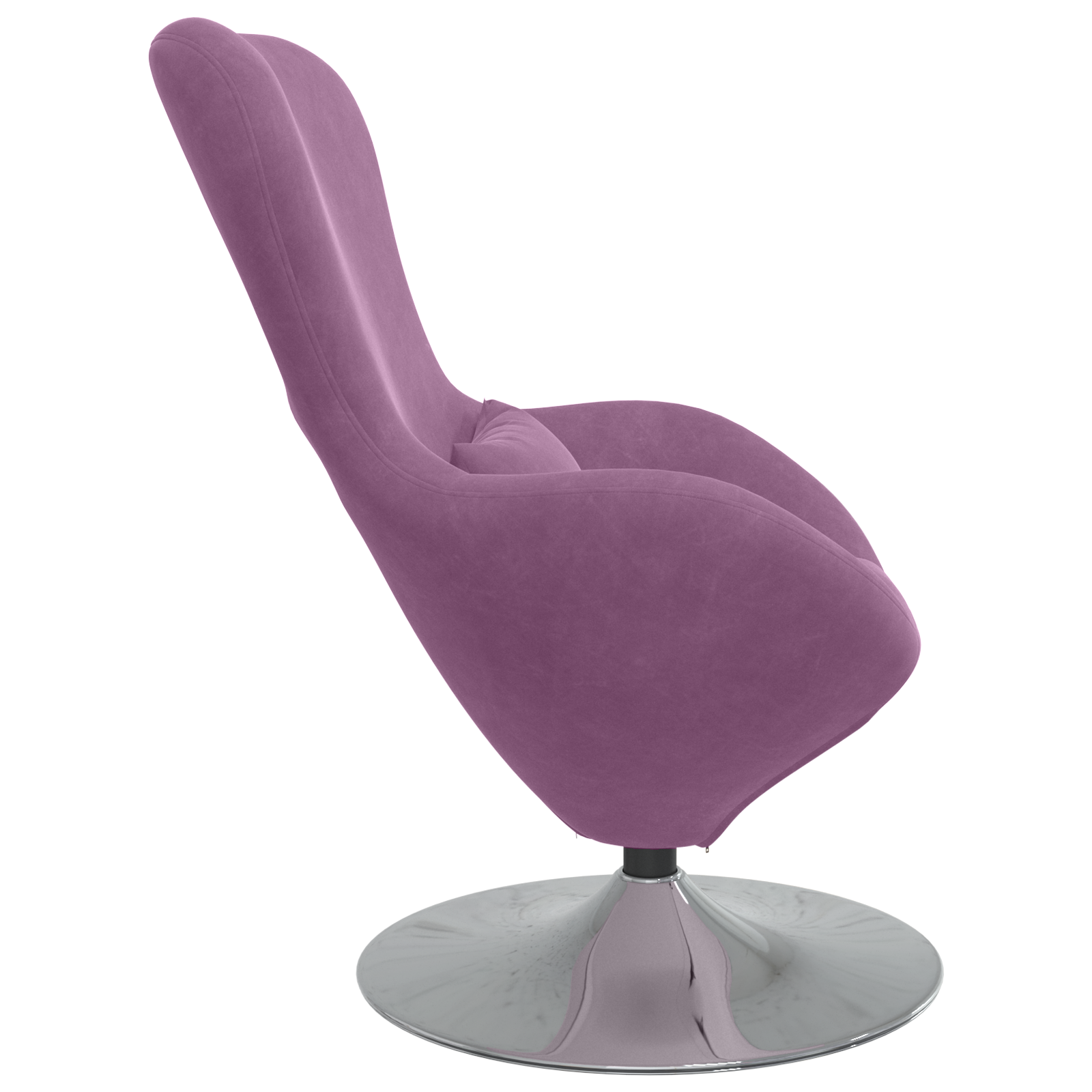 Egg Chair Purple Velvet - Image 5
