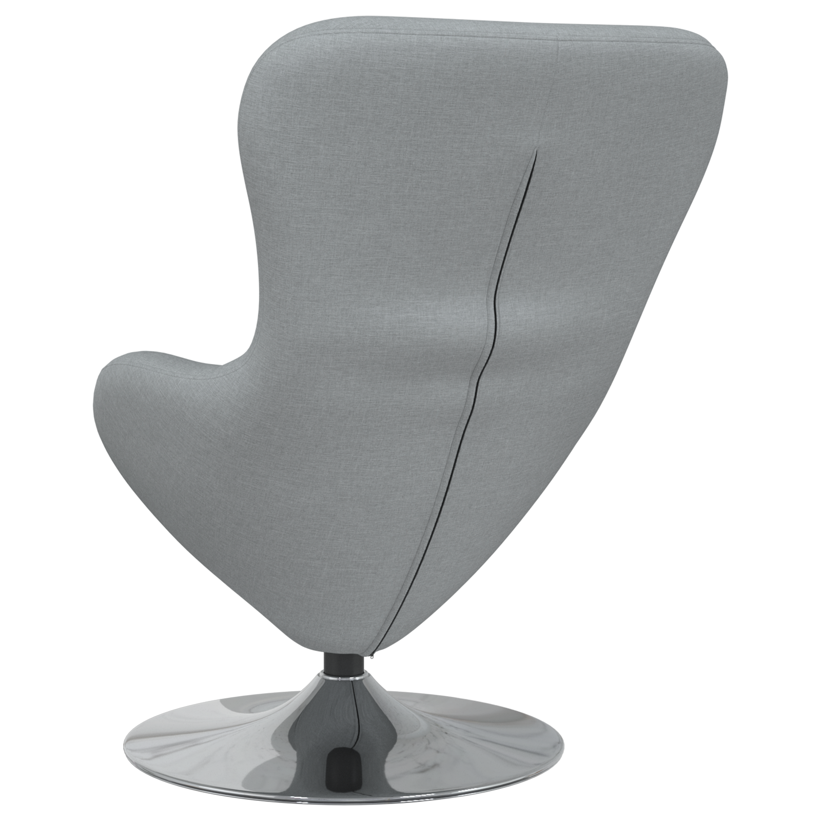 Egg Chair Light Grey Fabric - Image 6
