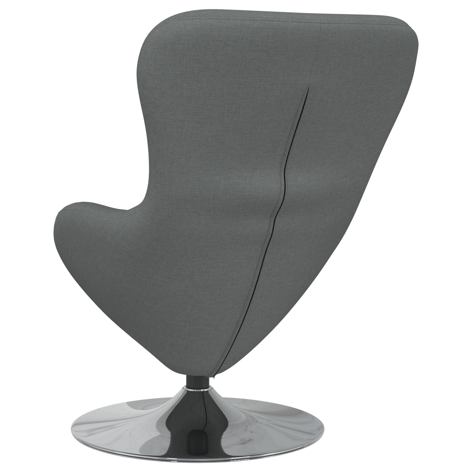 Egg Chair Dark Grey Fabric - Image 6