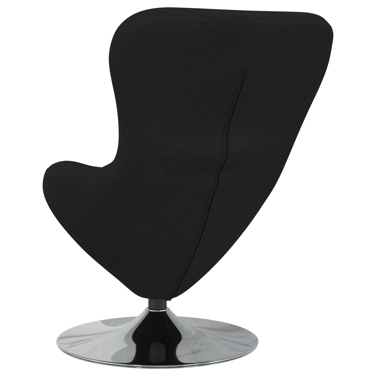 Egg Chair Black Fabric - Image 6