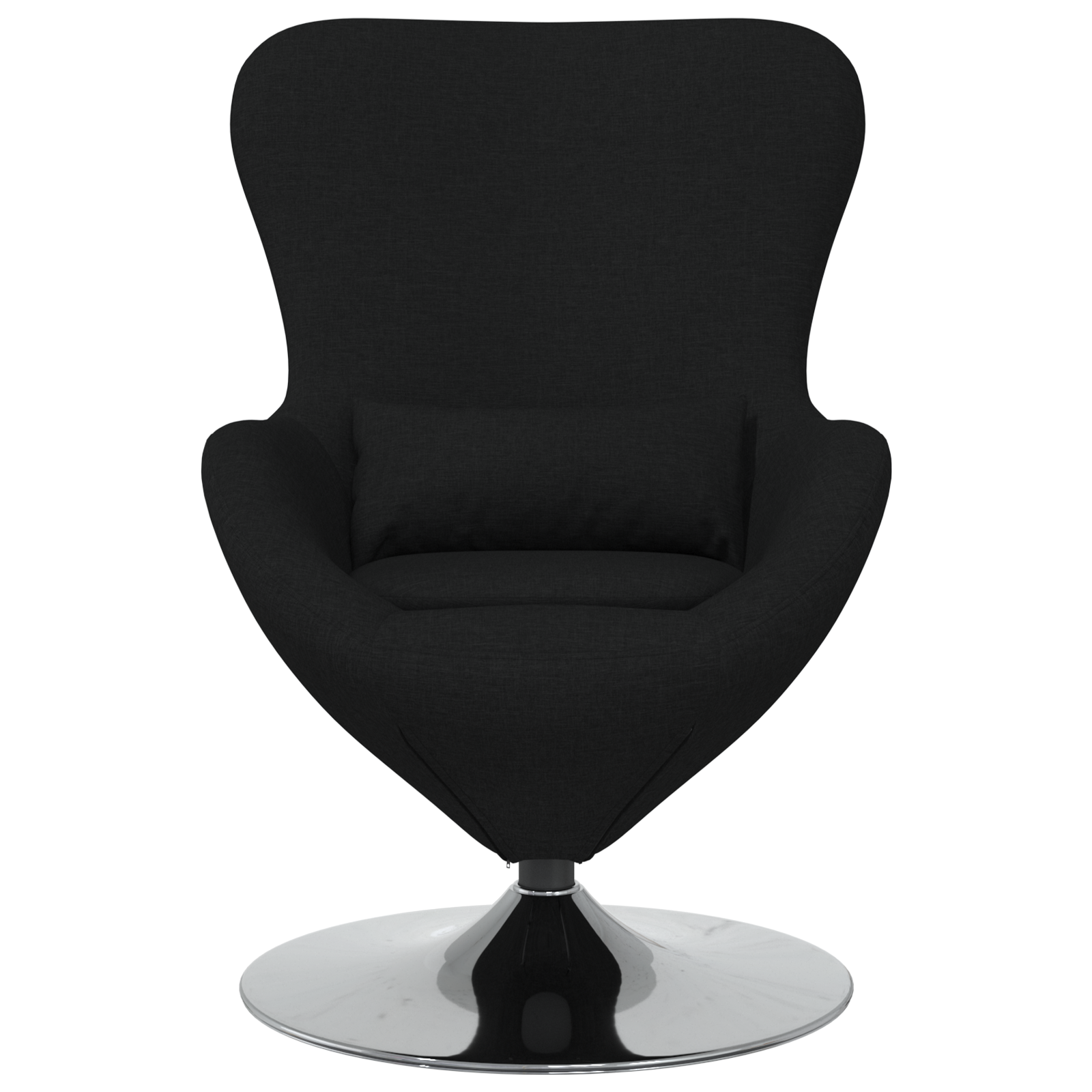 Egg Chair Black Fabric - Image 4