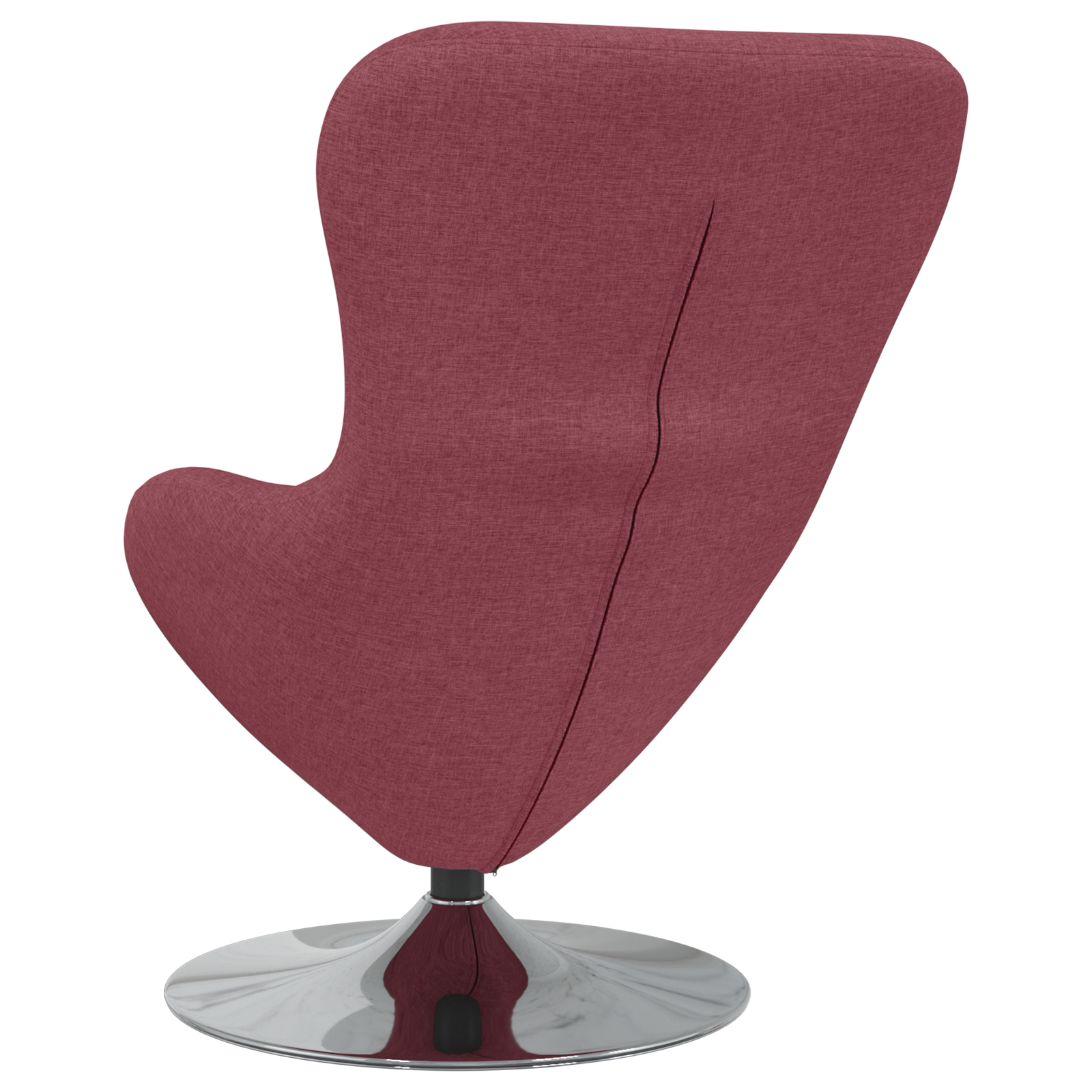 Egg Chair Wine Red Fabric - Image 6