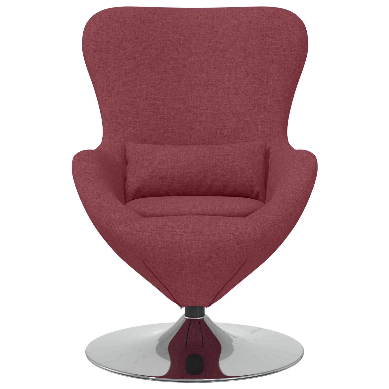 Egg Chair Wine Red Fabric - Image 4