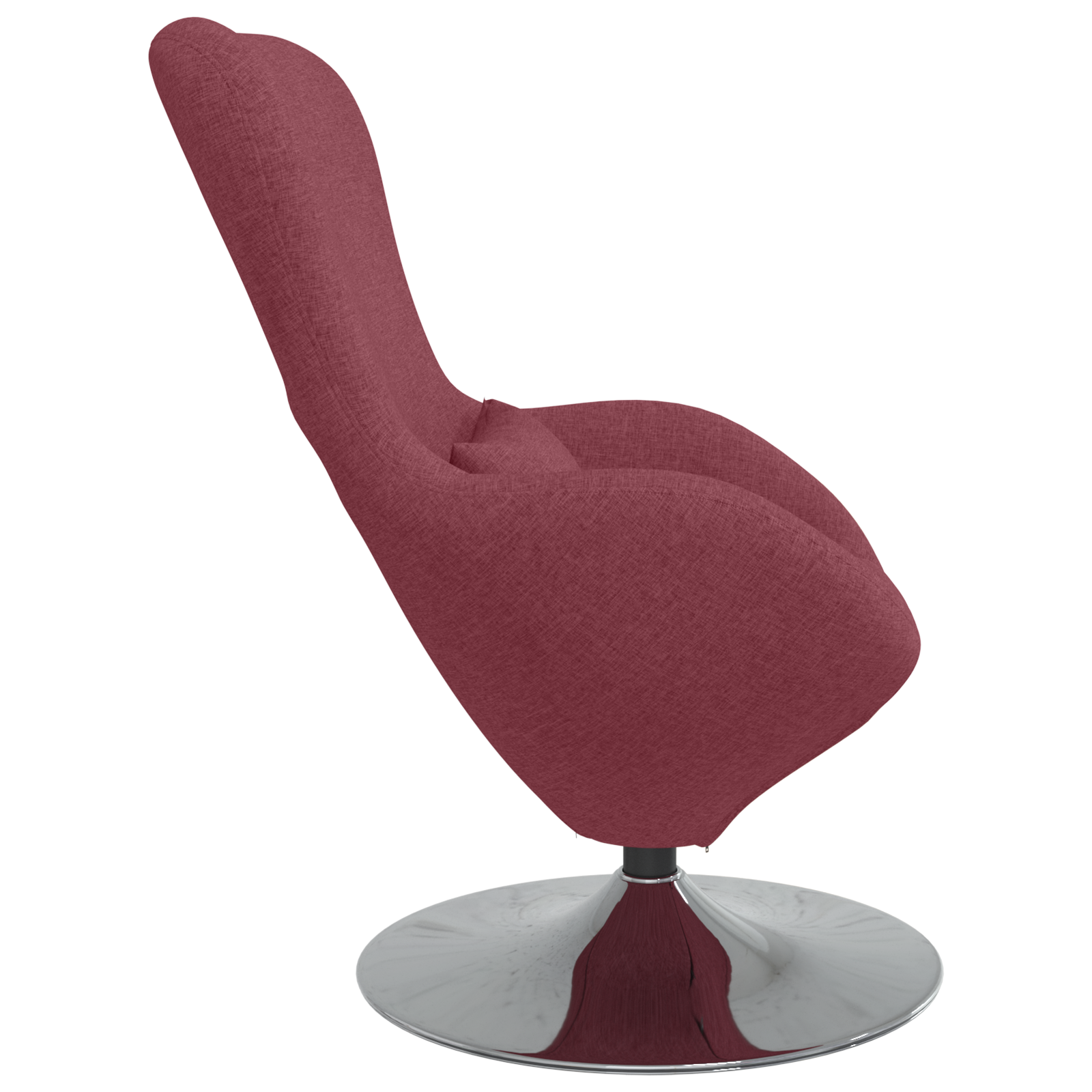 Egg Chair Wine Red Fabric - Image 5