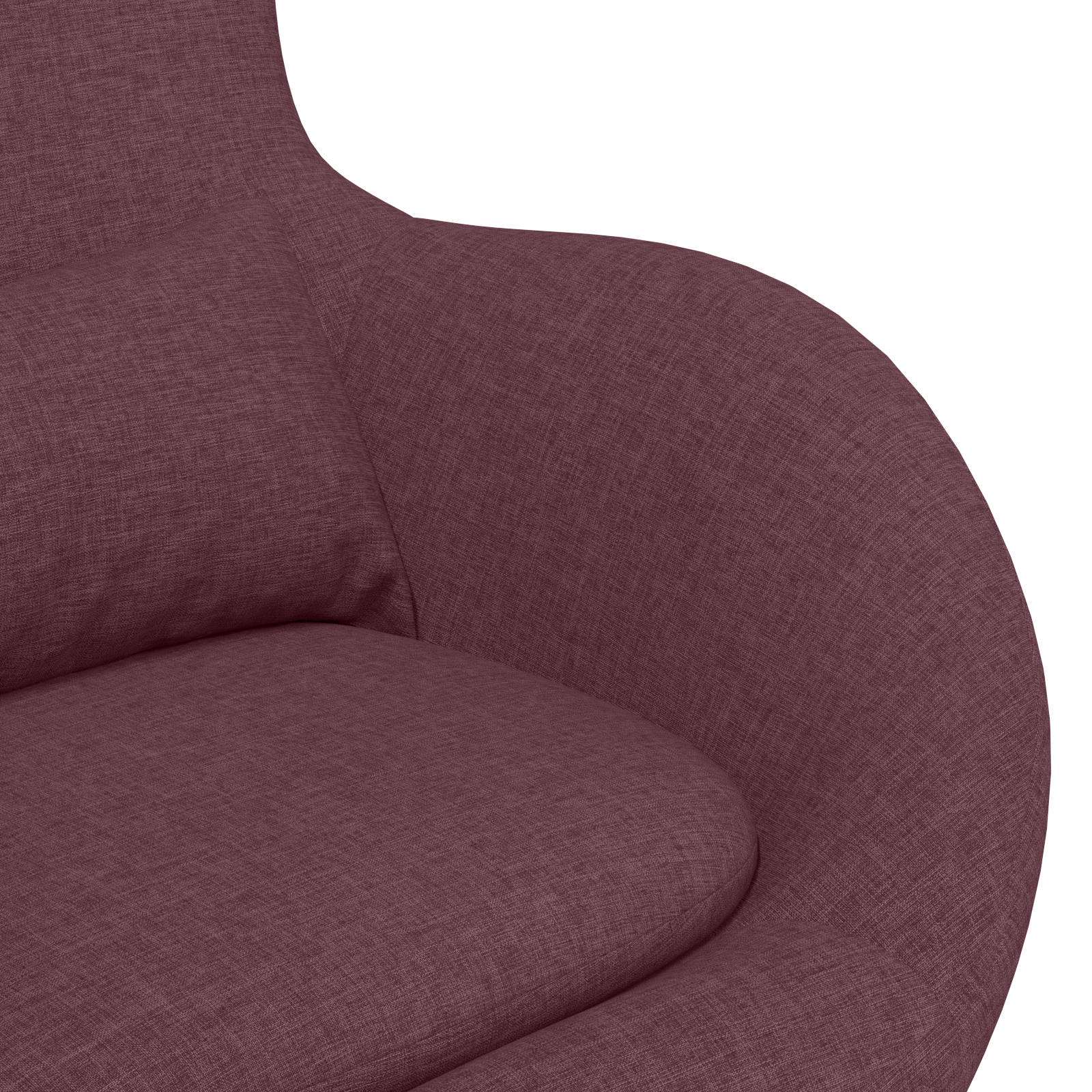 Egg Chair Purple Fabric - Image 7