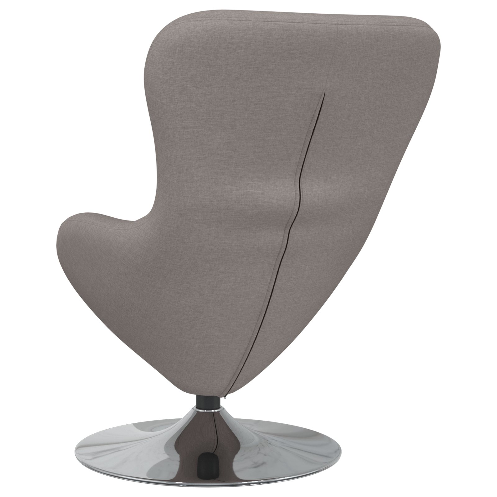 Egg Chair Taupe Fabric - Image 6