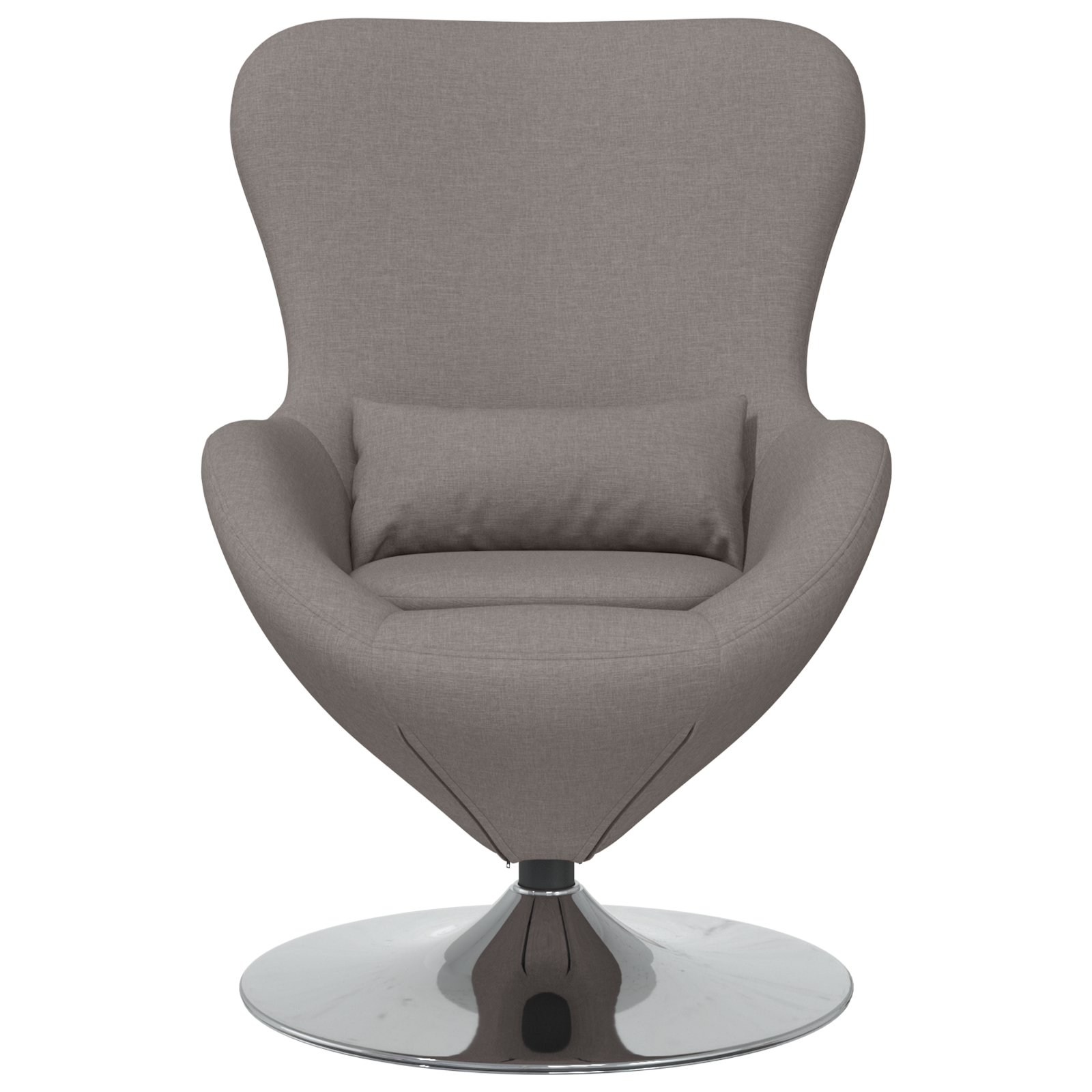 Egg Chair Taupe Fabric - Image 4
