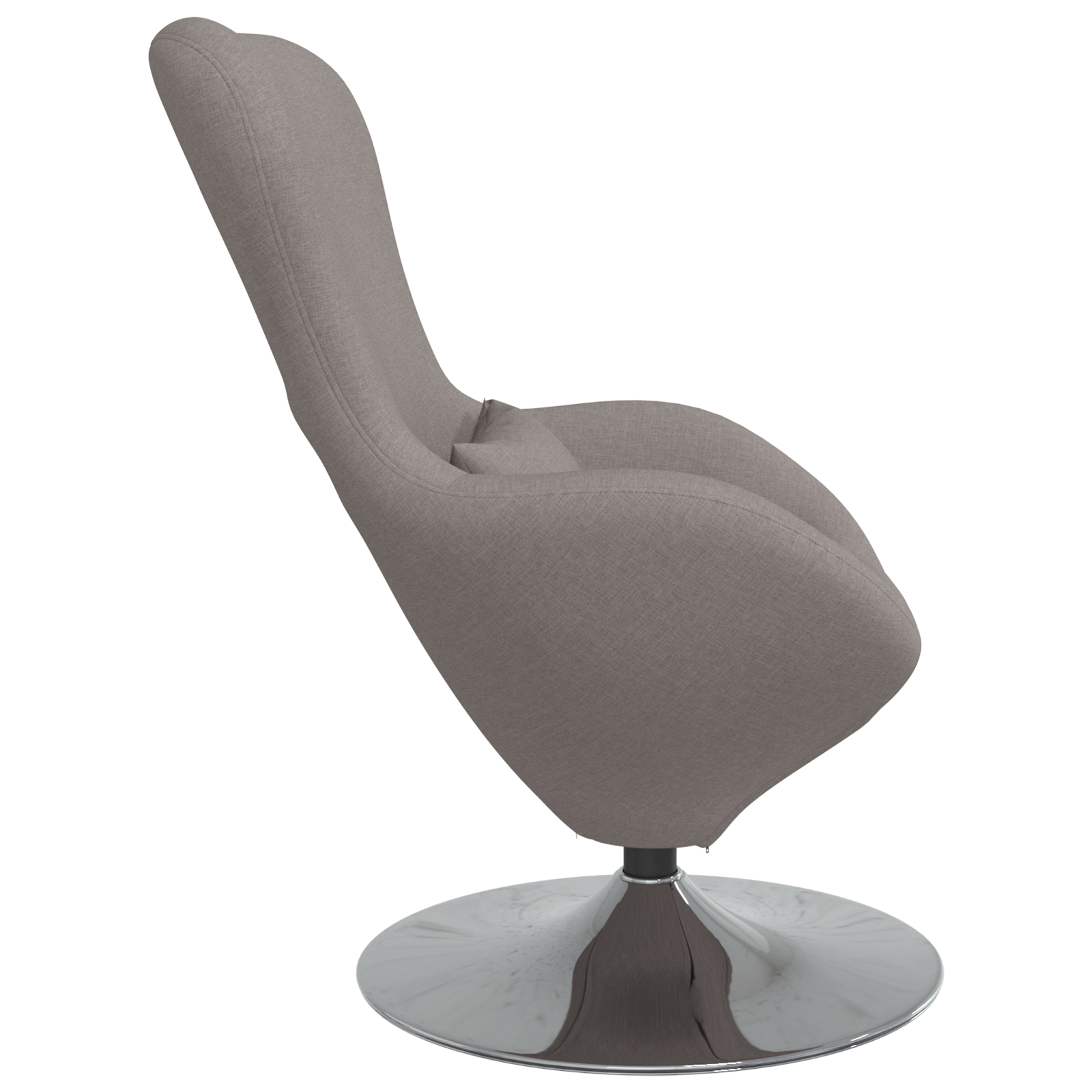 Egg Chair Taupe Fabric - Image 5