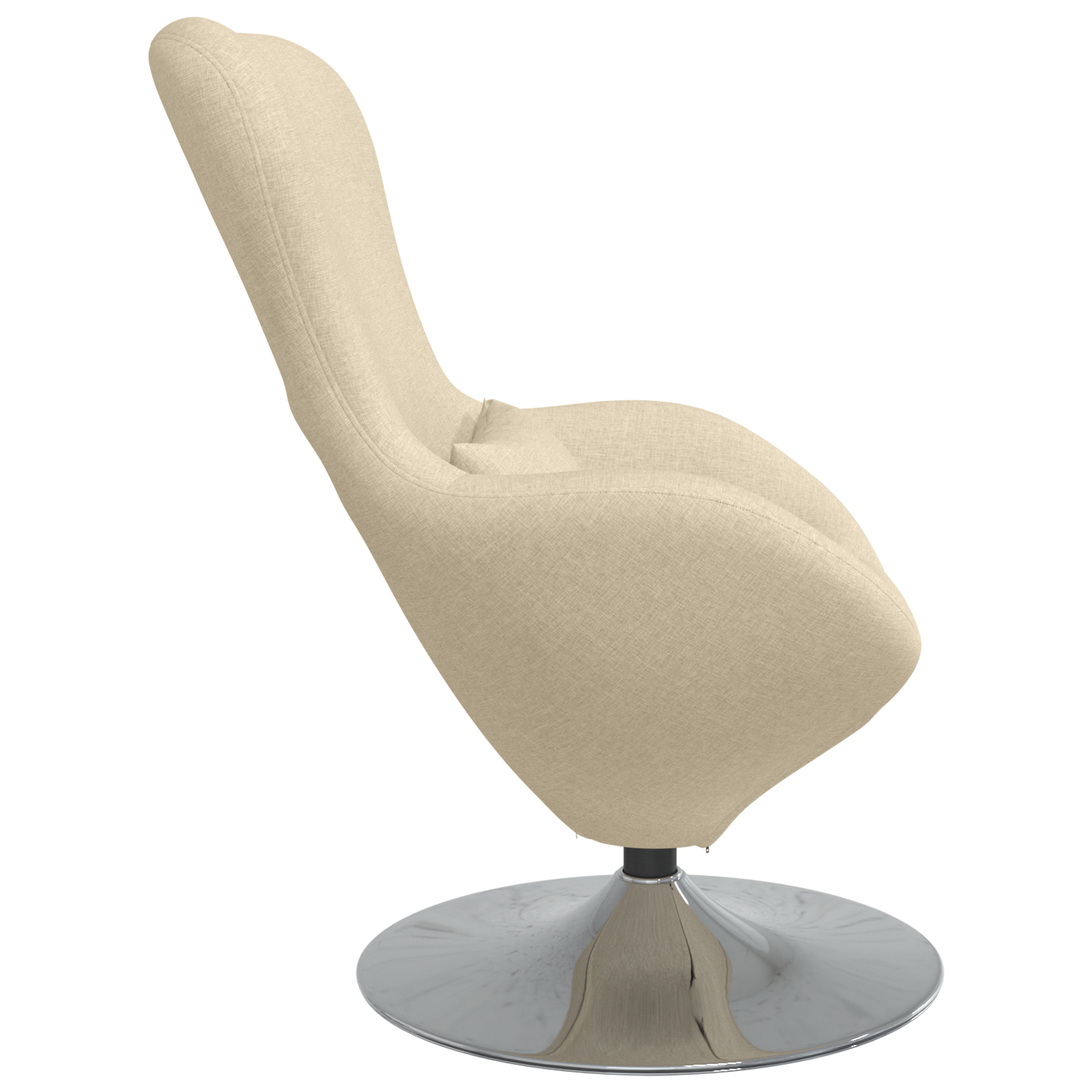 Egg Chair Cream Fabric - Image 5