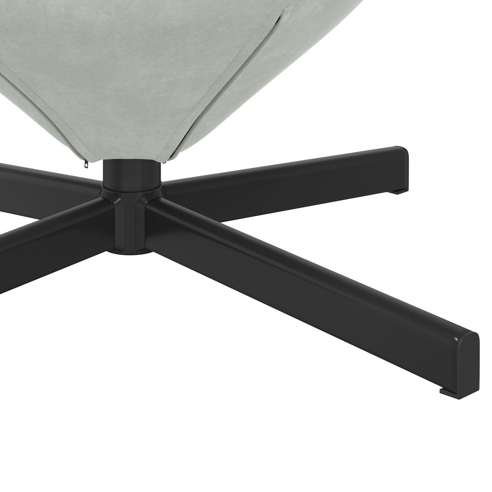 Egg Chair Light Grey Velvet - Image 8