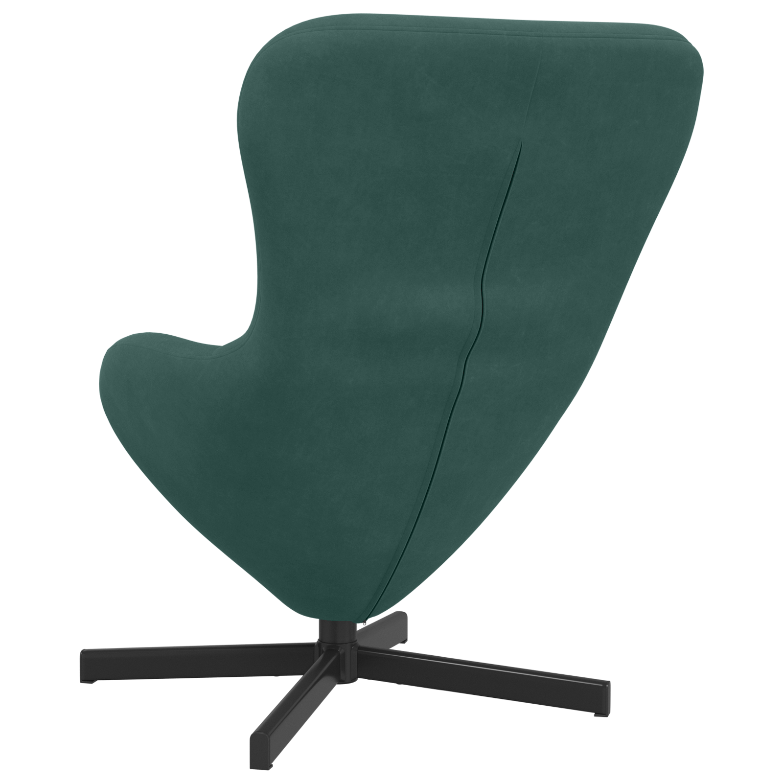 Egg Chair Dark Green Velvet - Image 6