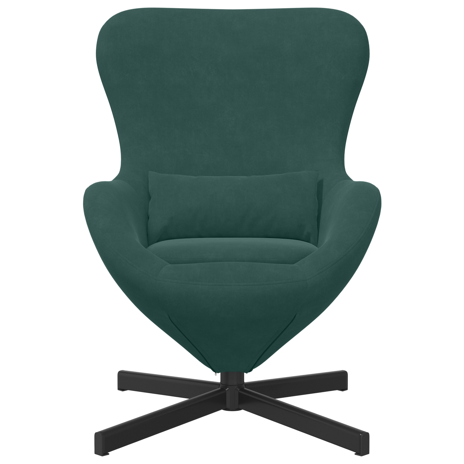 Egg Chair Dark Green Velvet - Image 4
