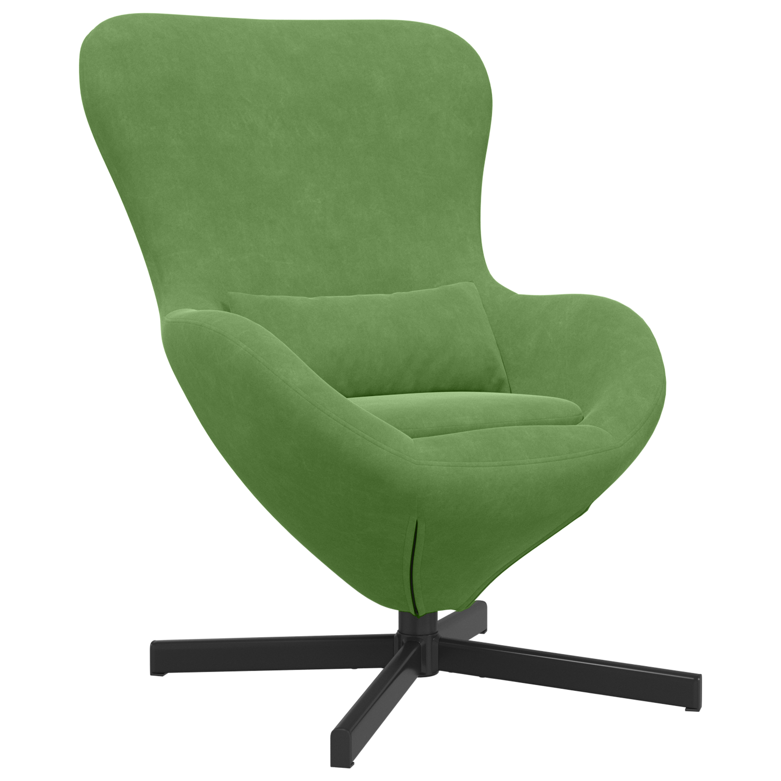 Egg Chair Light Green Velvet - Image 2