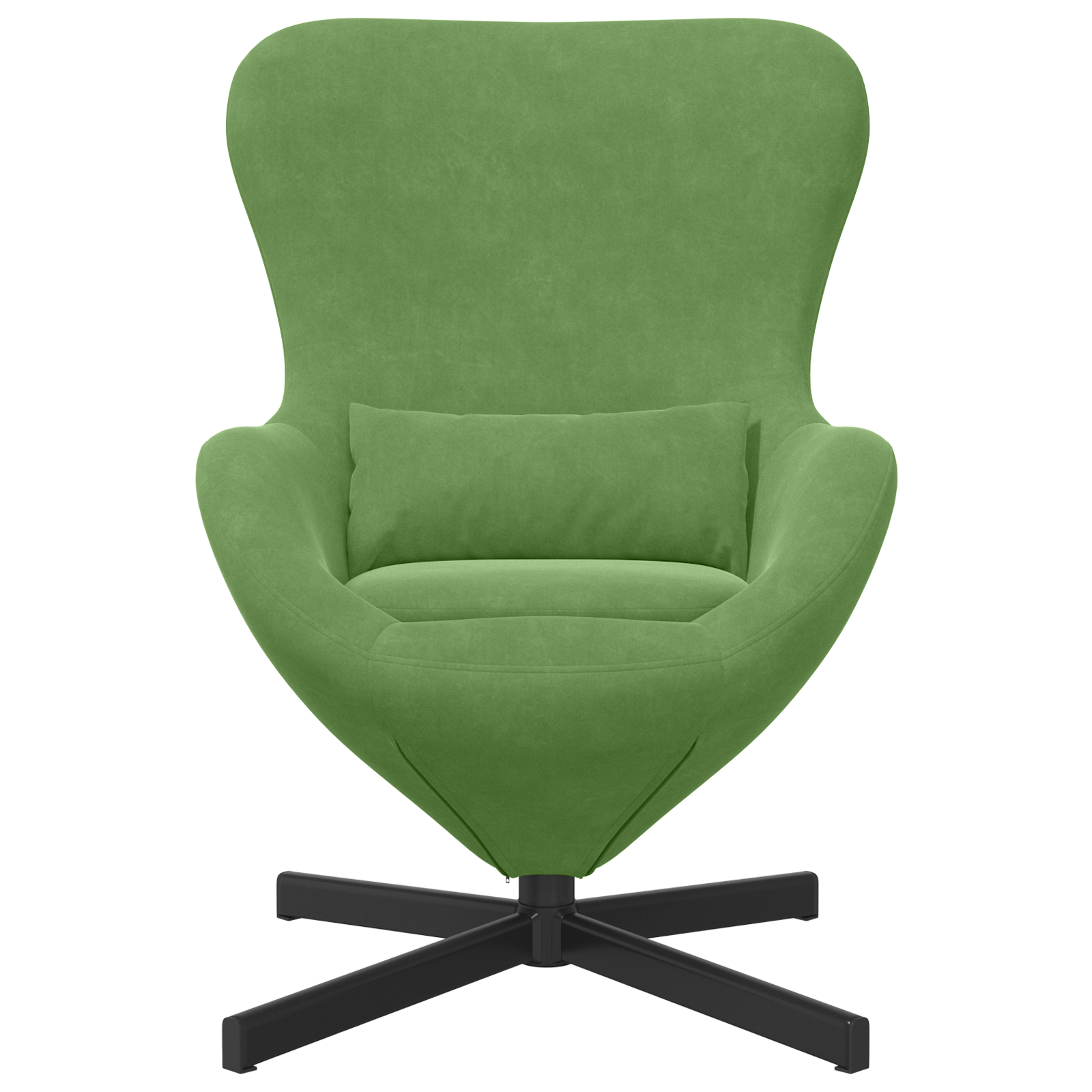 Egg Chair Light Green Velvet - Image 4