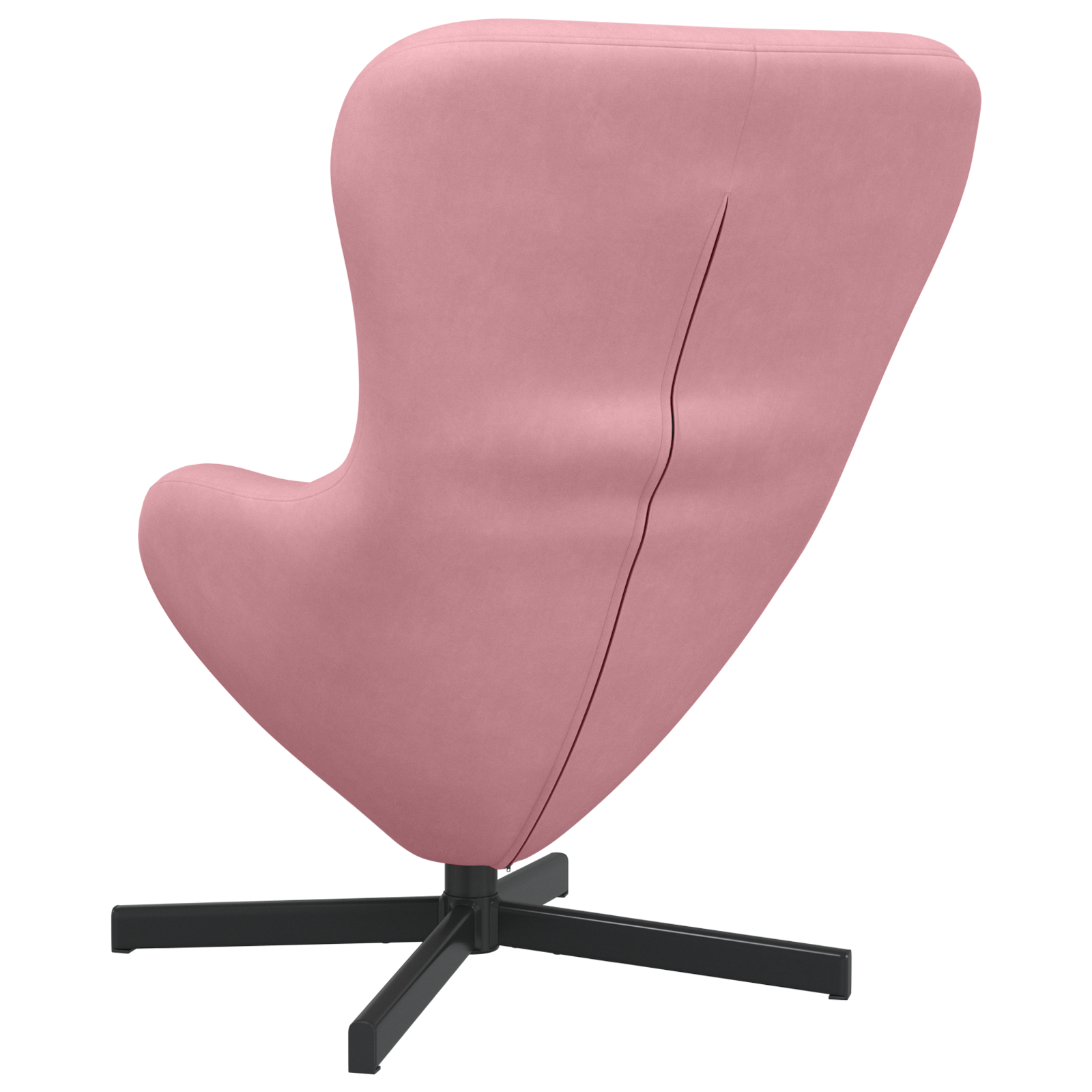 Egg Chair Pink Velvet - Image 6