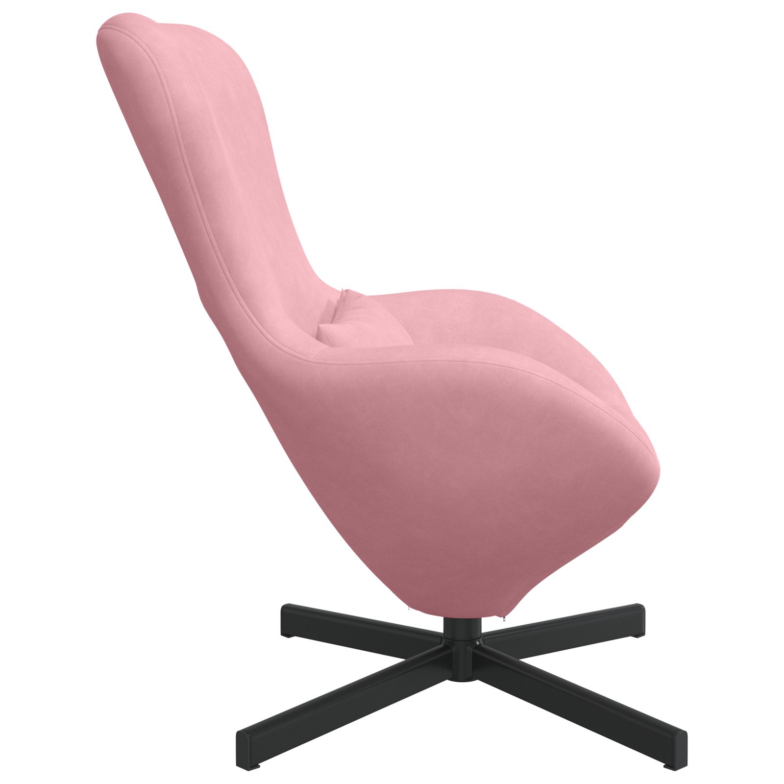 Egg Chair Pink Velvet - Image 5