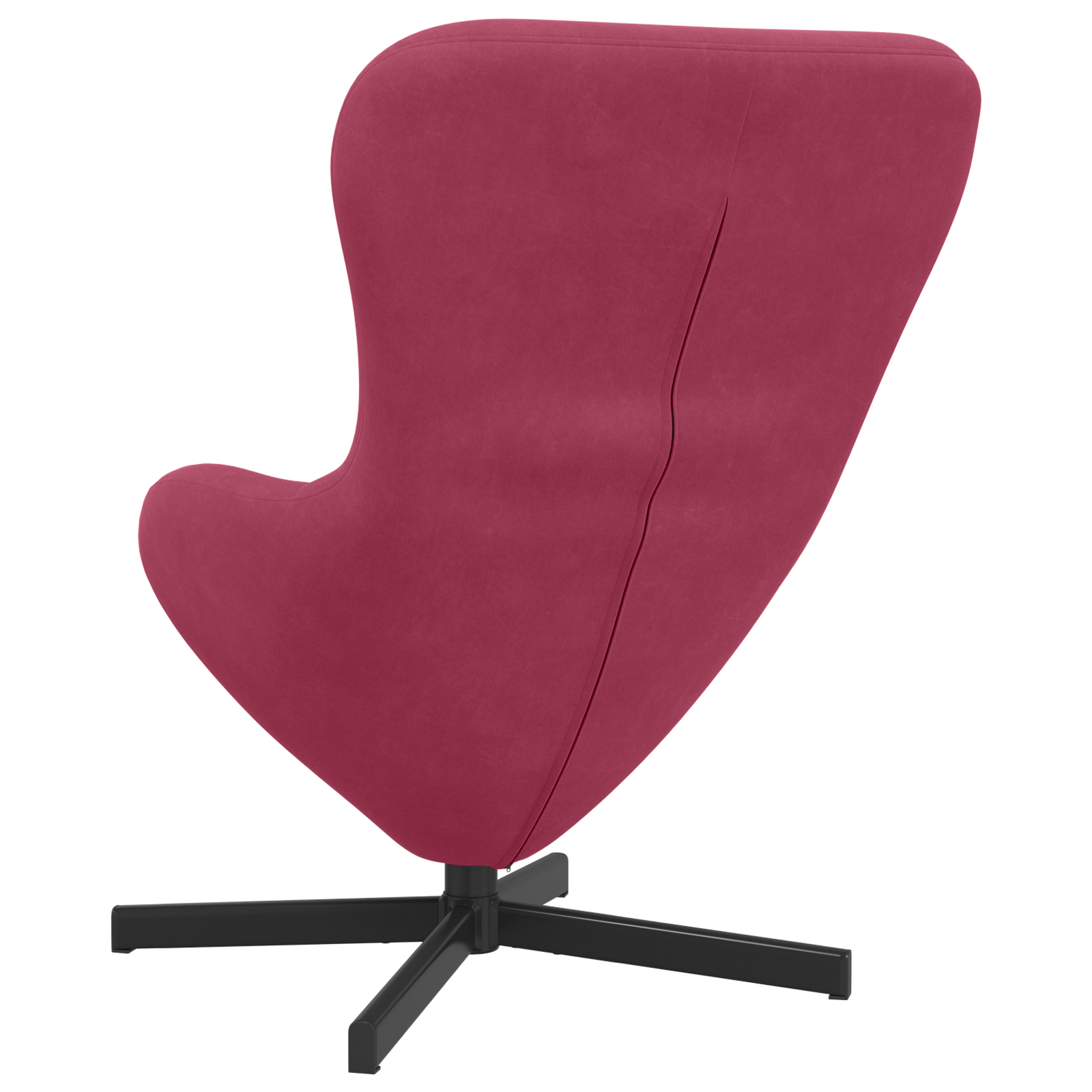 Egg Chair Wine Red Velvet - Image 6