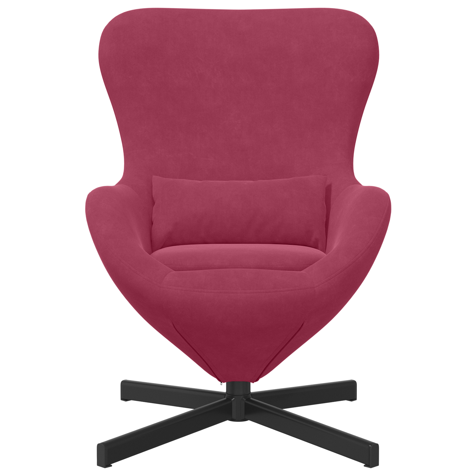 Egg Chair Wine Red Velvet - Image 4