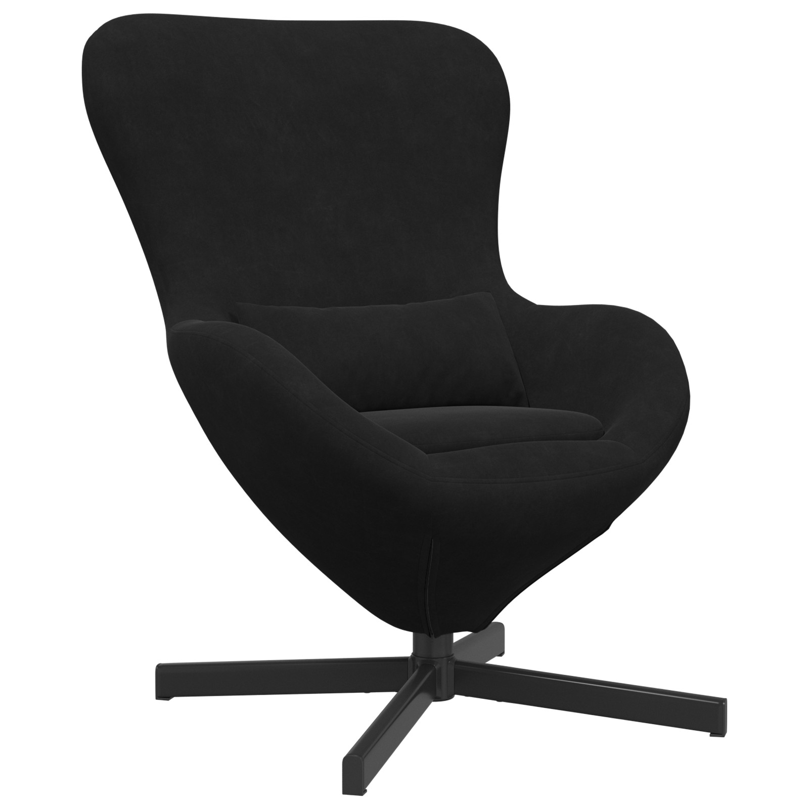 Egg Chair Black Velvet - Image 2