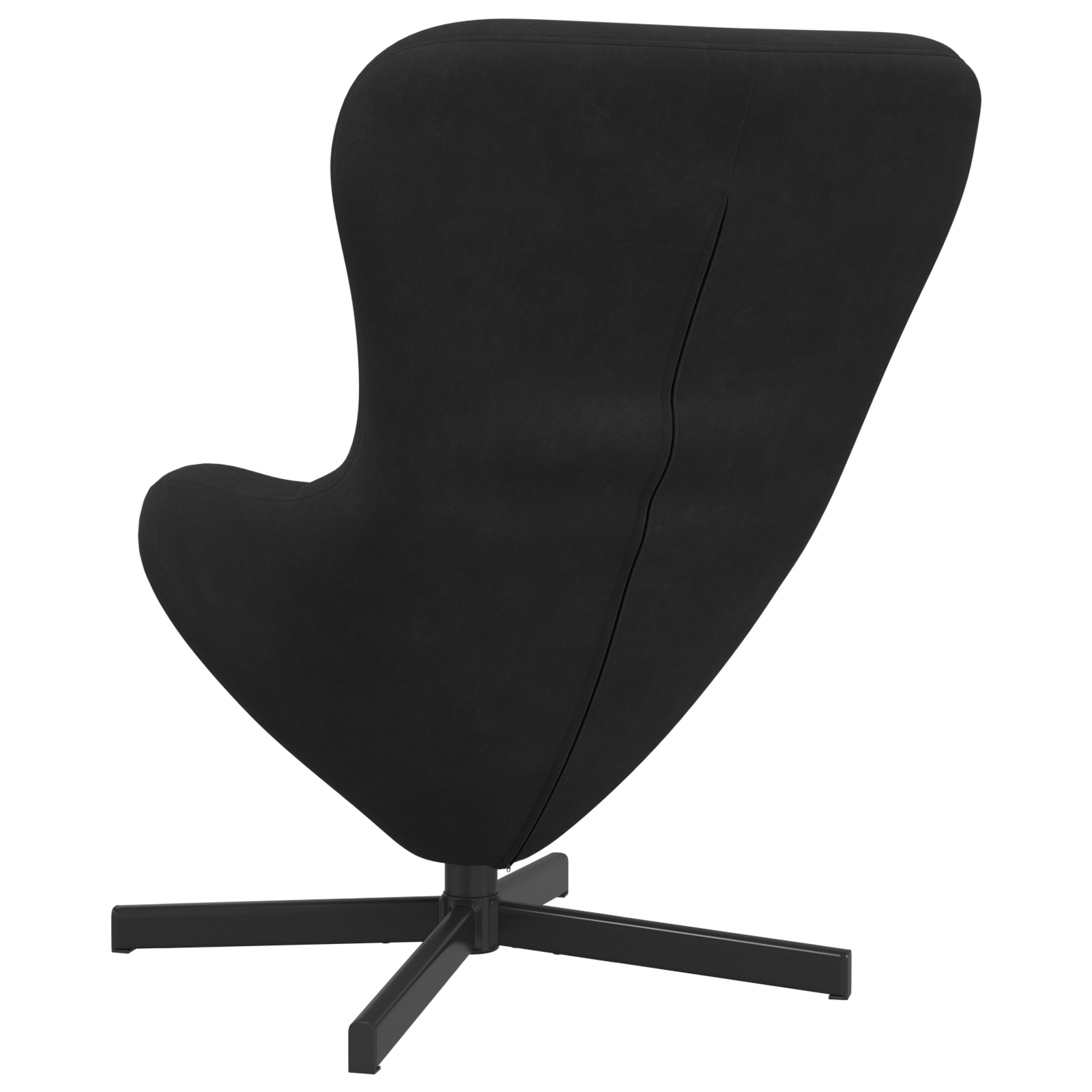 Egg Chair Black Velvet - Image 6