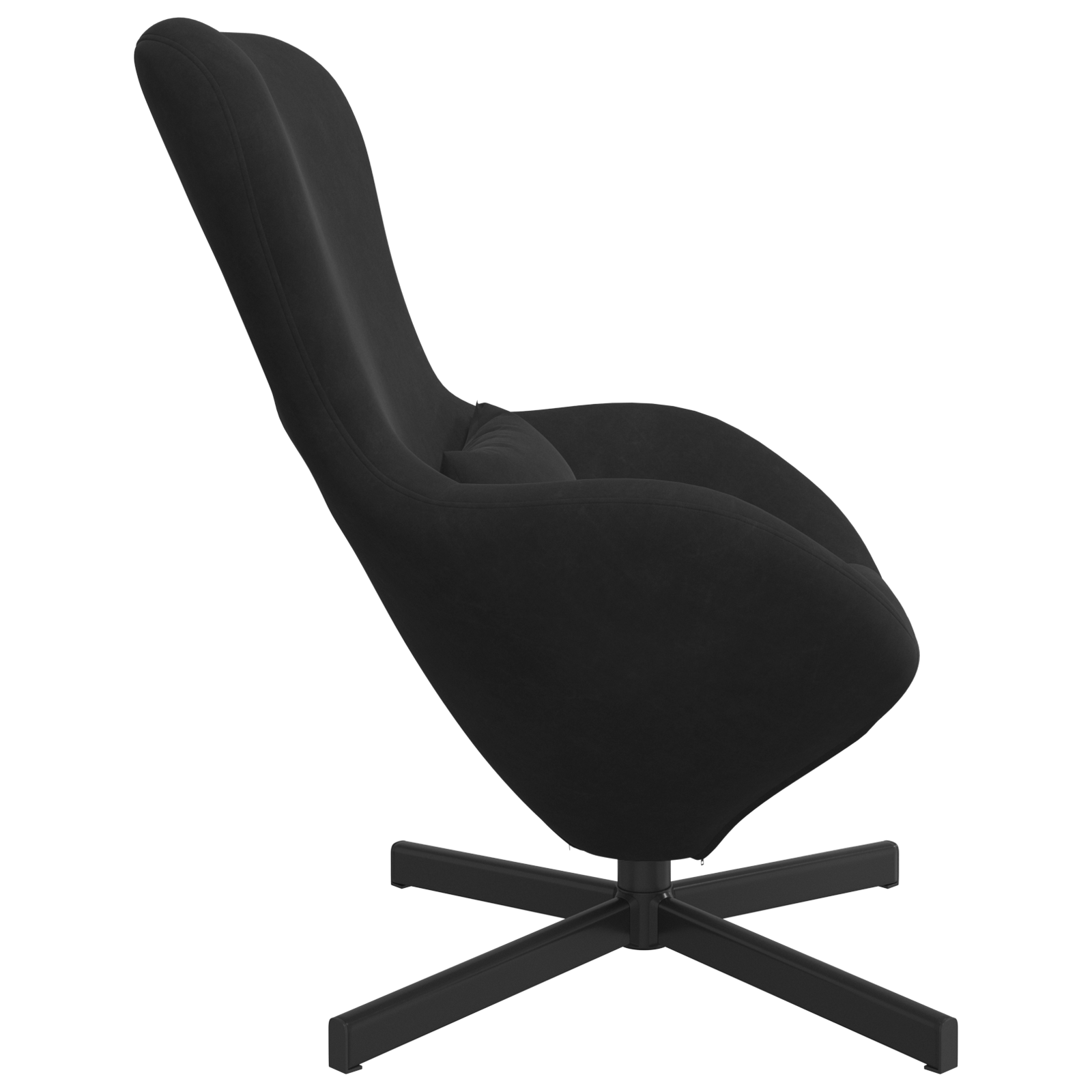 Egg Chair Black Velvet - Image 5