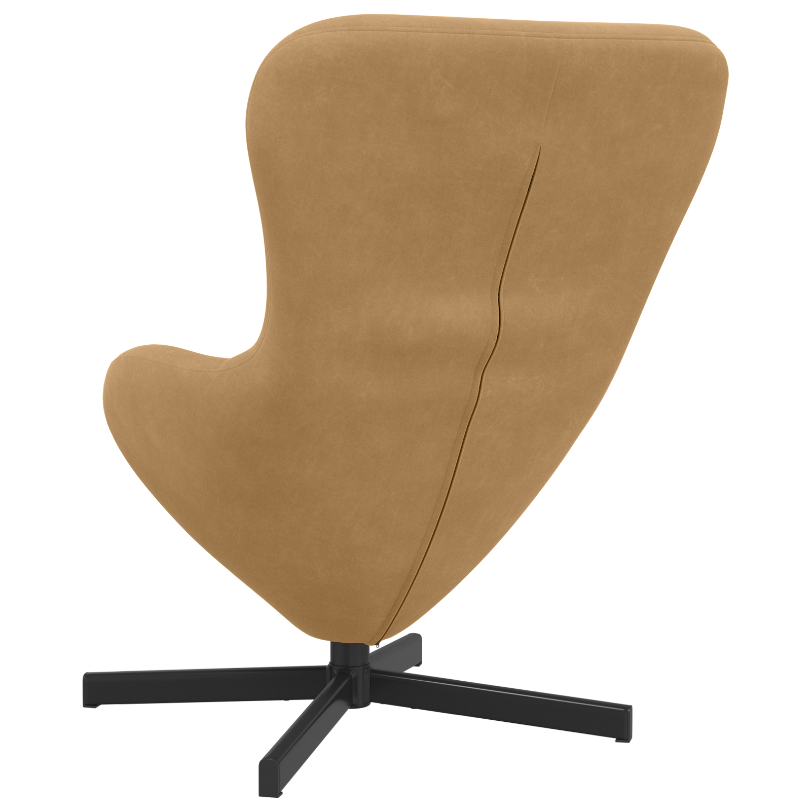 Egg Chair Brown Velvet - Image 6