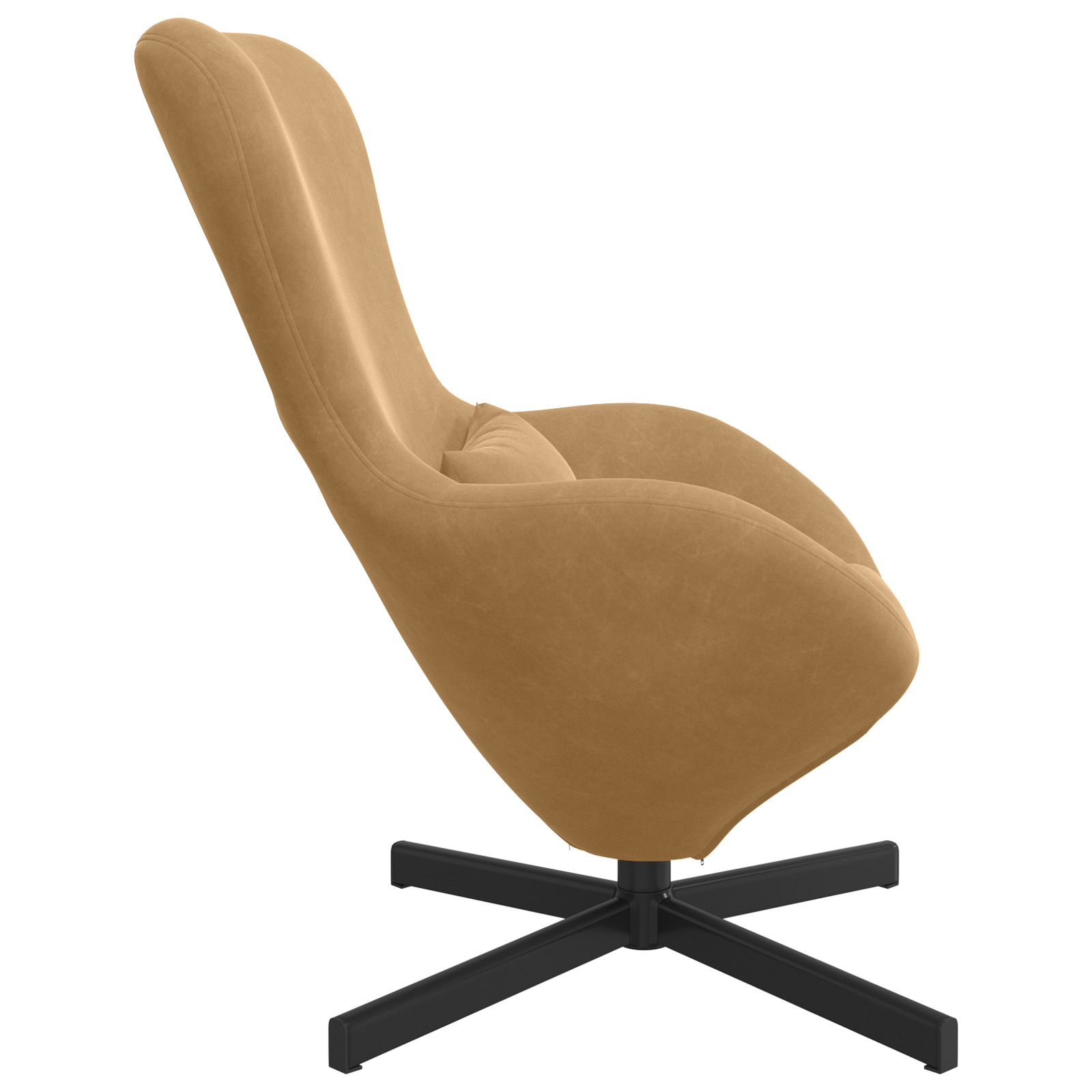 Egg Chair Brown Velvet - Image 5